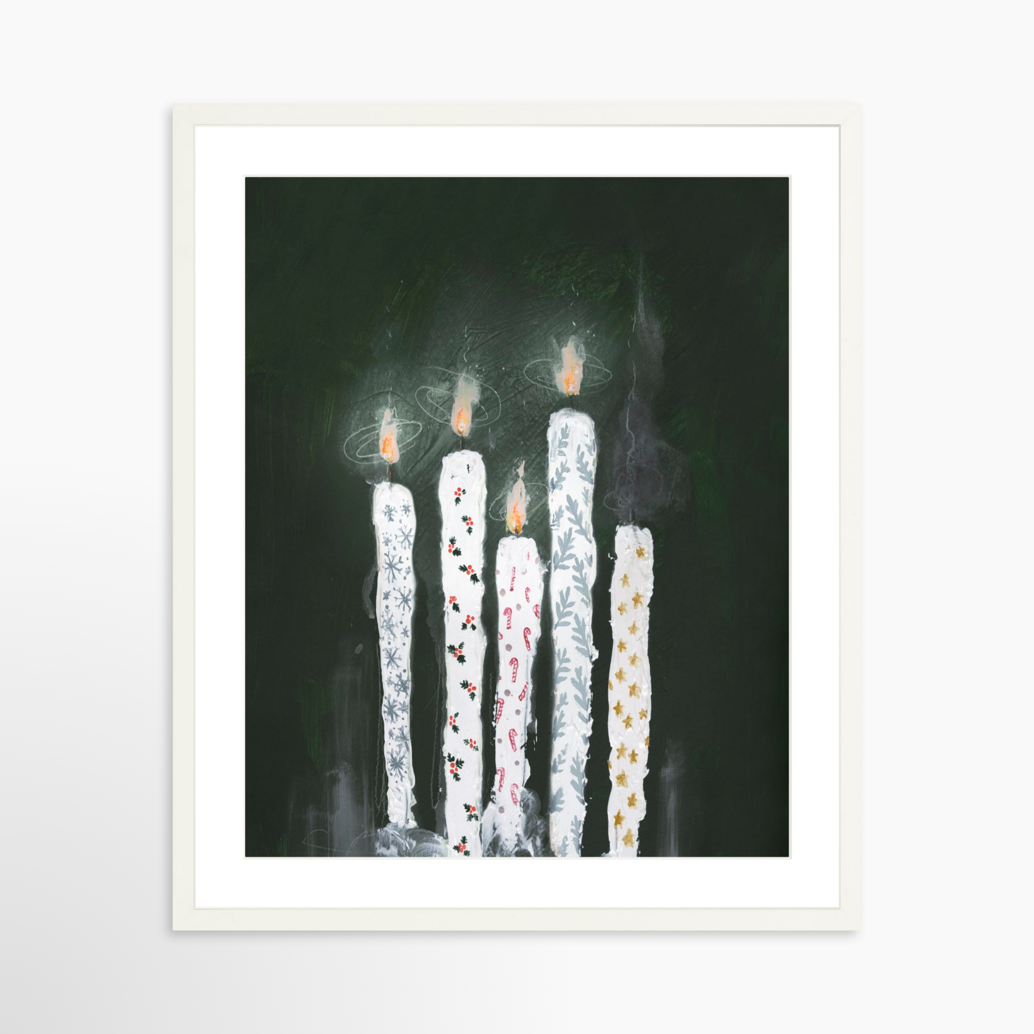 20x25 / White Frame + White Mat