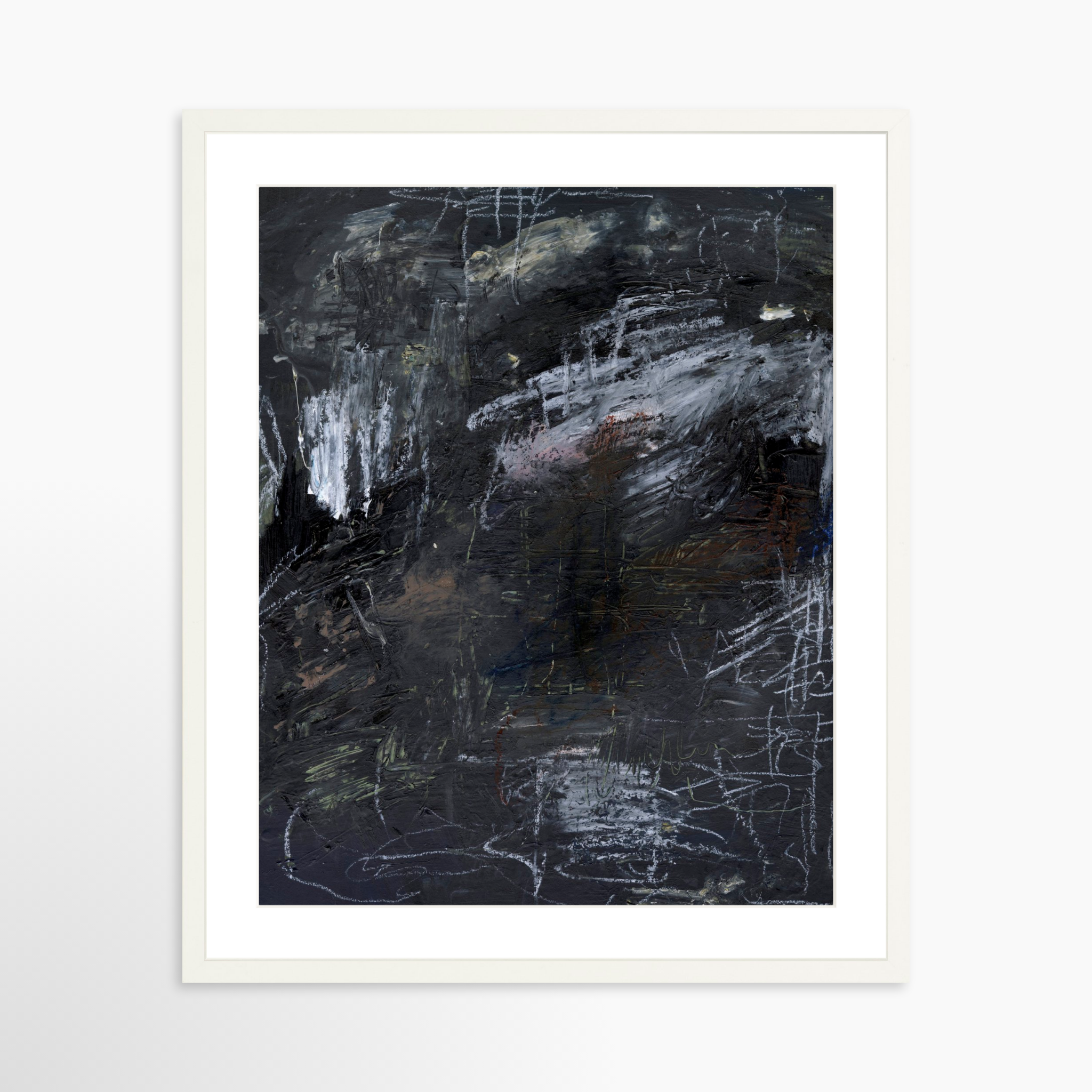 20x25 / White Frame + White Mat