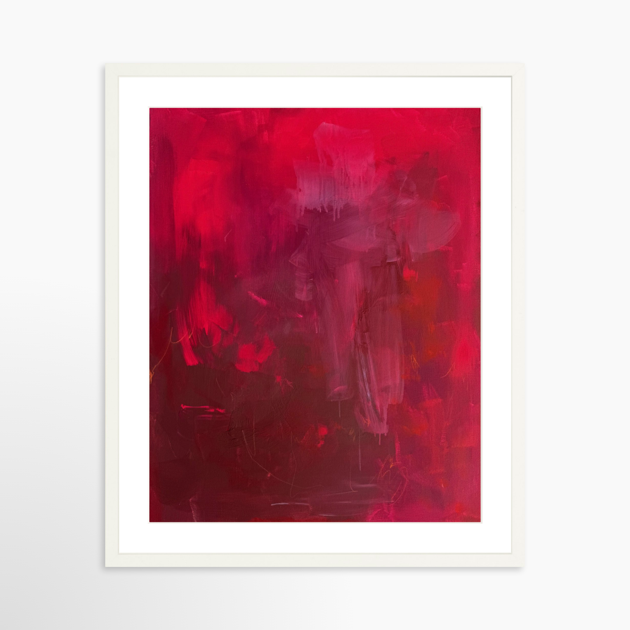 20x25 / White Frame + White Mat