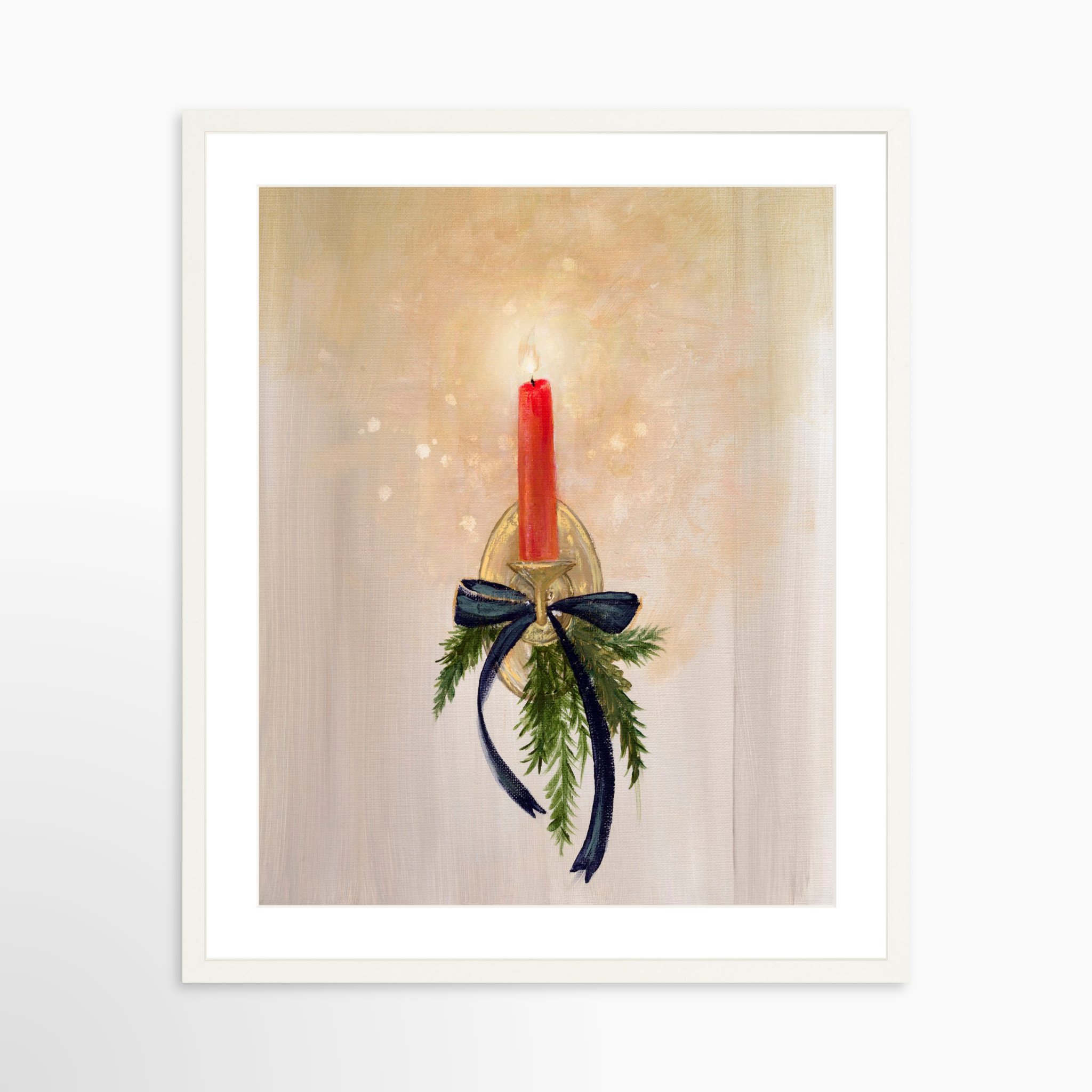 20x25 / White Frame + White Mat