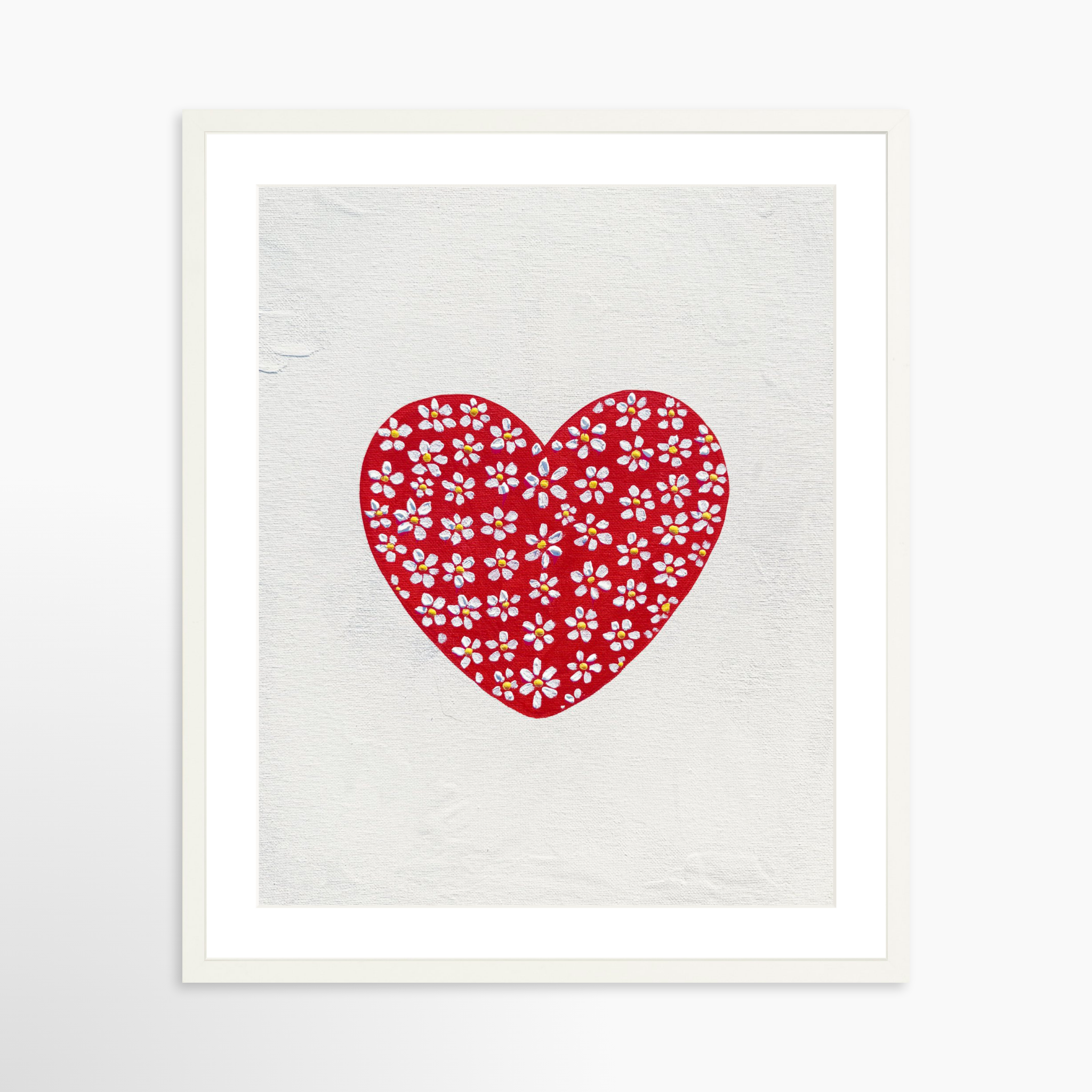 20x25 / White Frame + White Mat