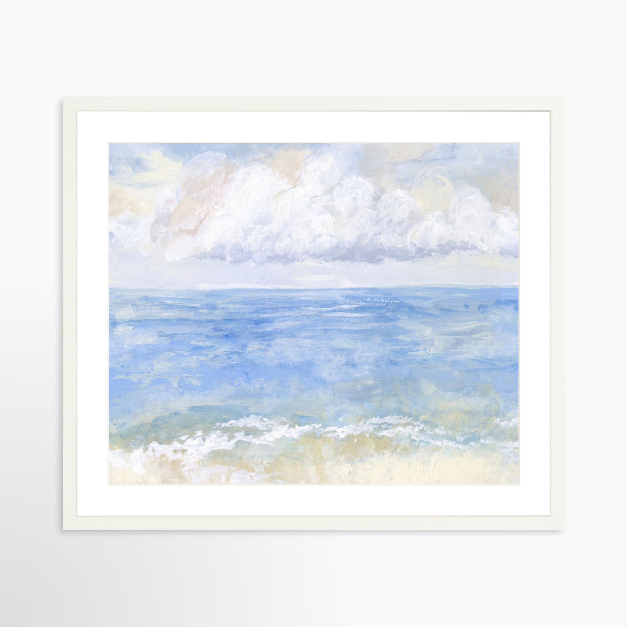 25x20 / White Frame + White Mat
