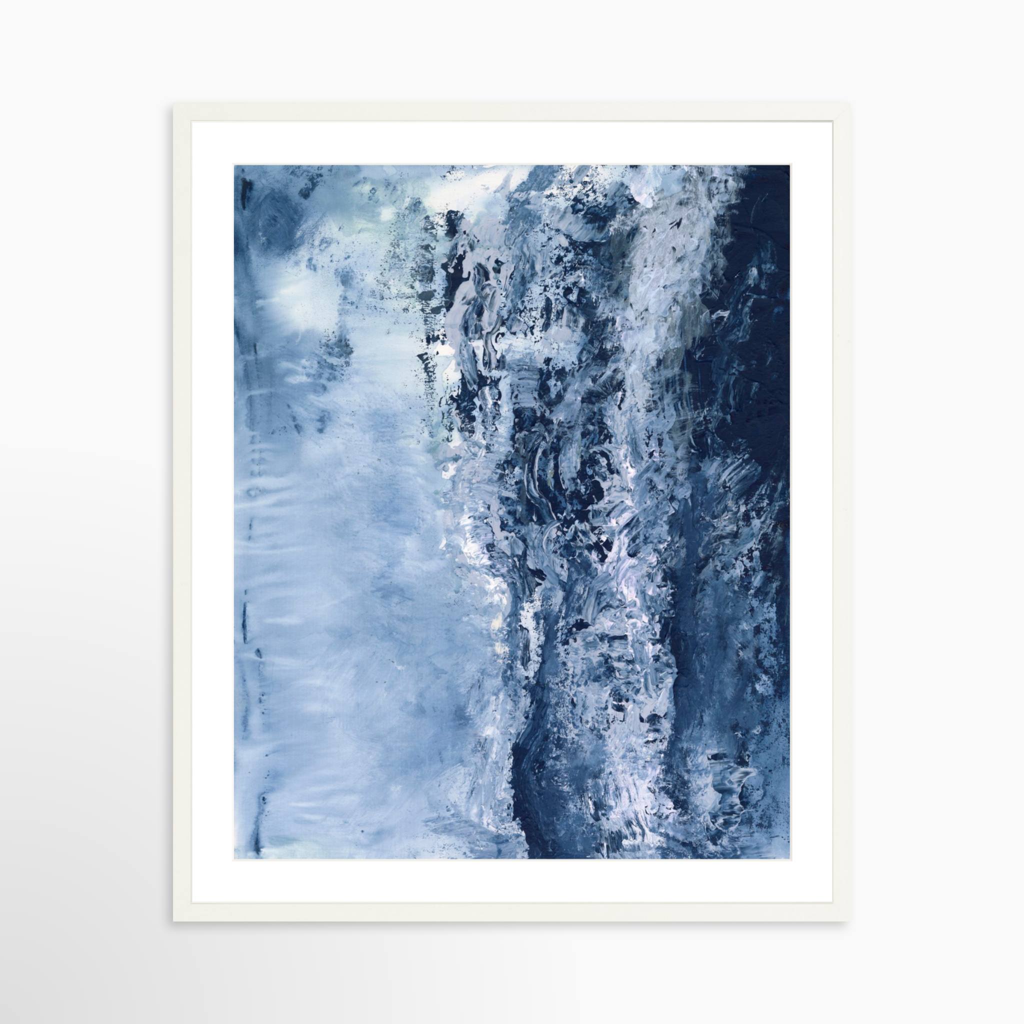 24x30 / White Frame + White Mat