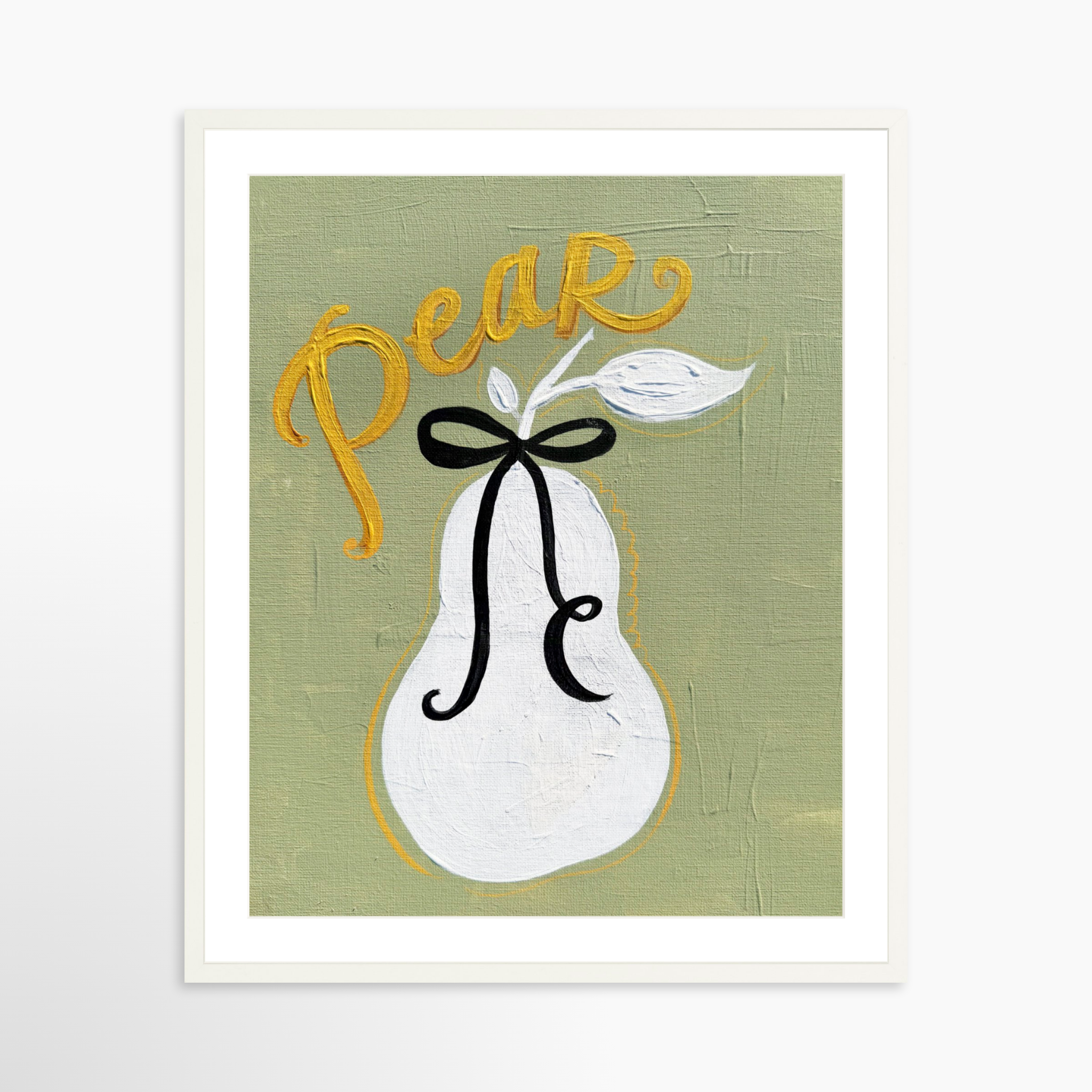 24x30 / White Frame + White Mat