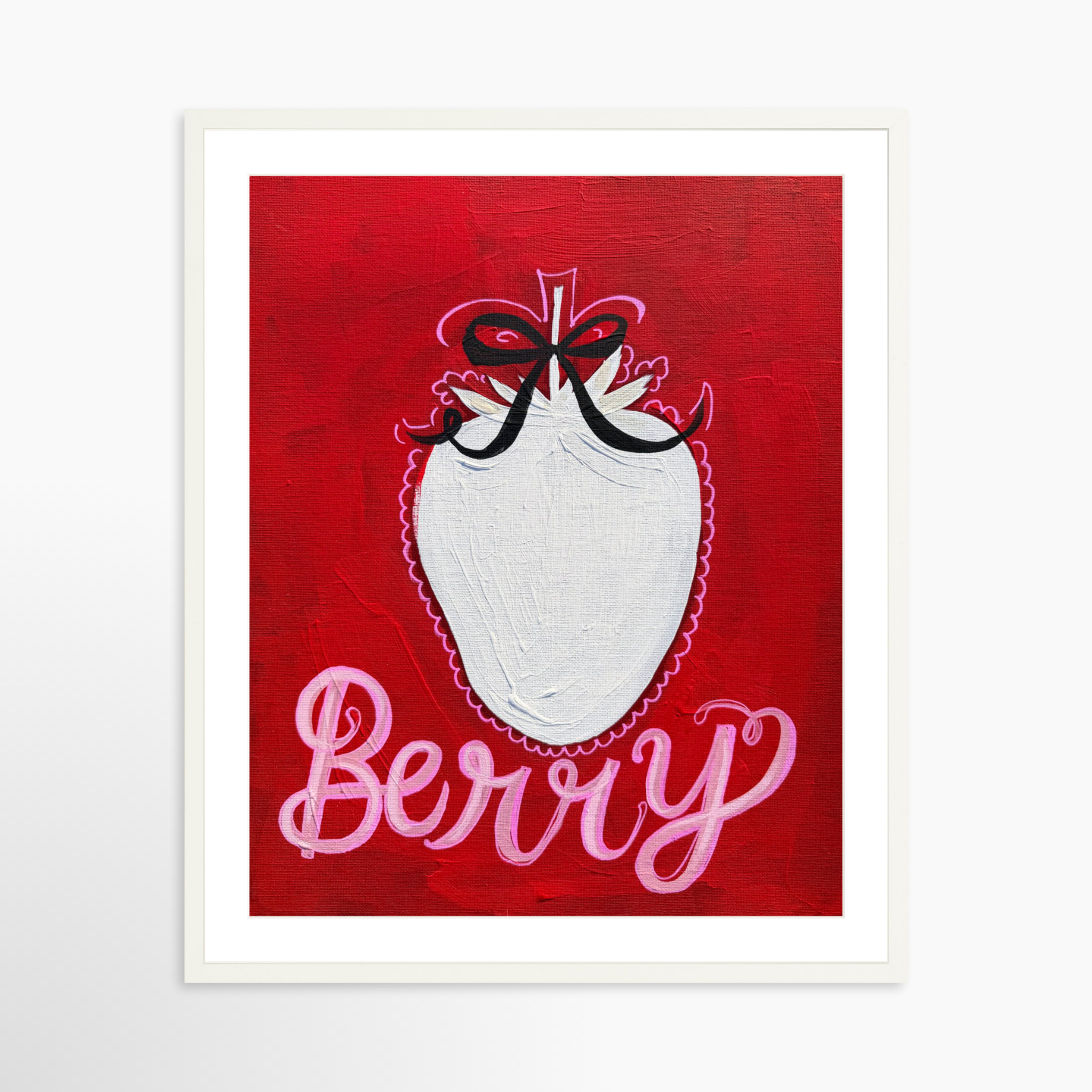 24x30 / White Frame + White Mat