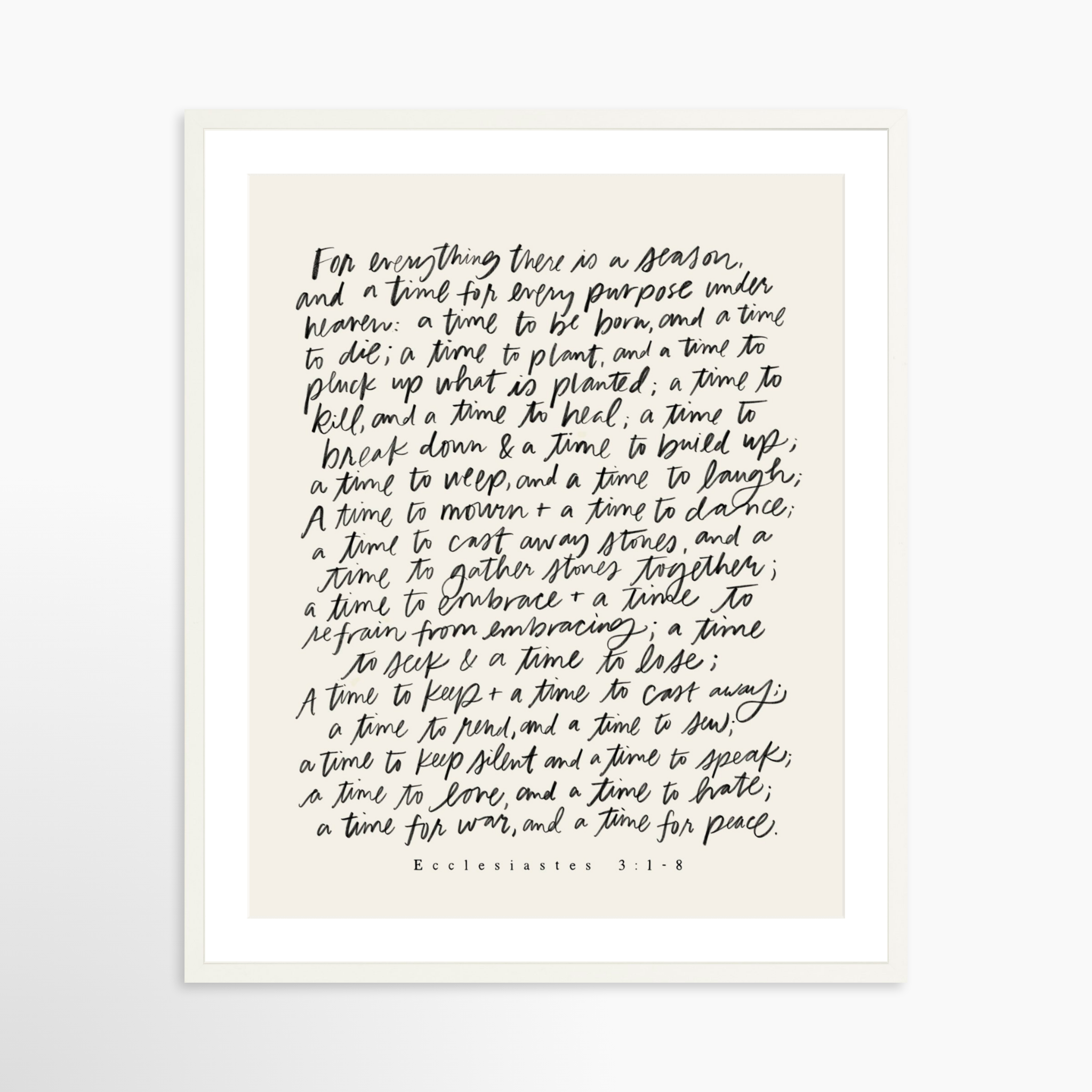 24x30 / White Frame + White Mat