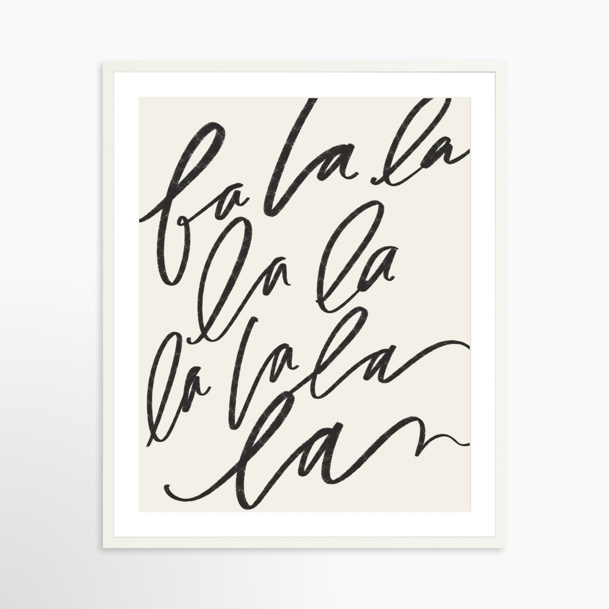 24x30 / White Frame + White Mat