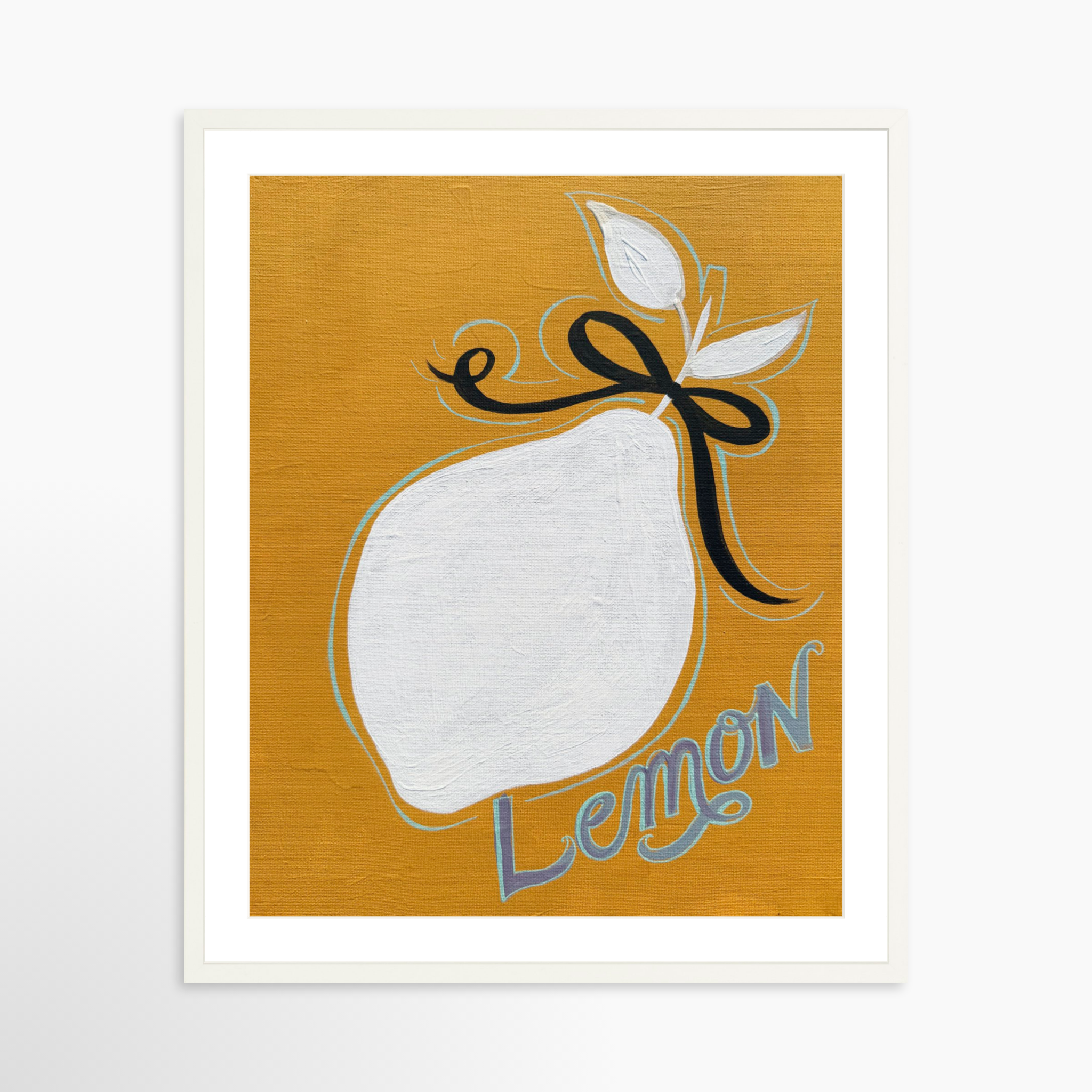 24x30 / White Frame + White Mat