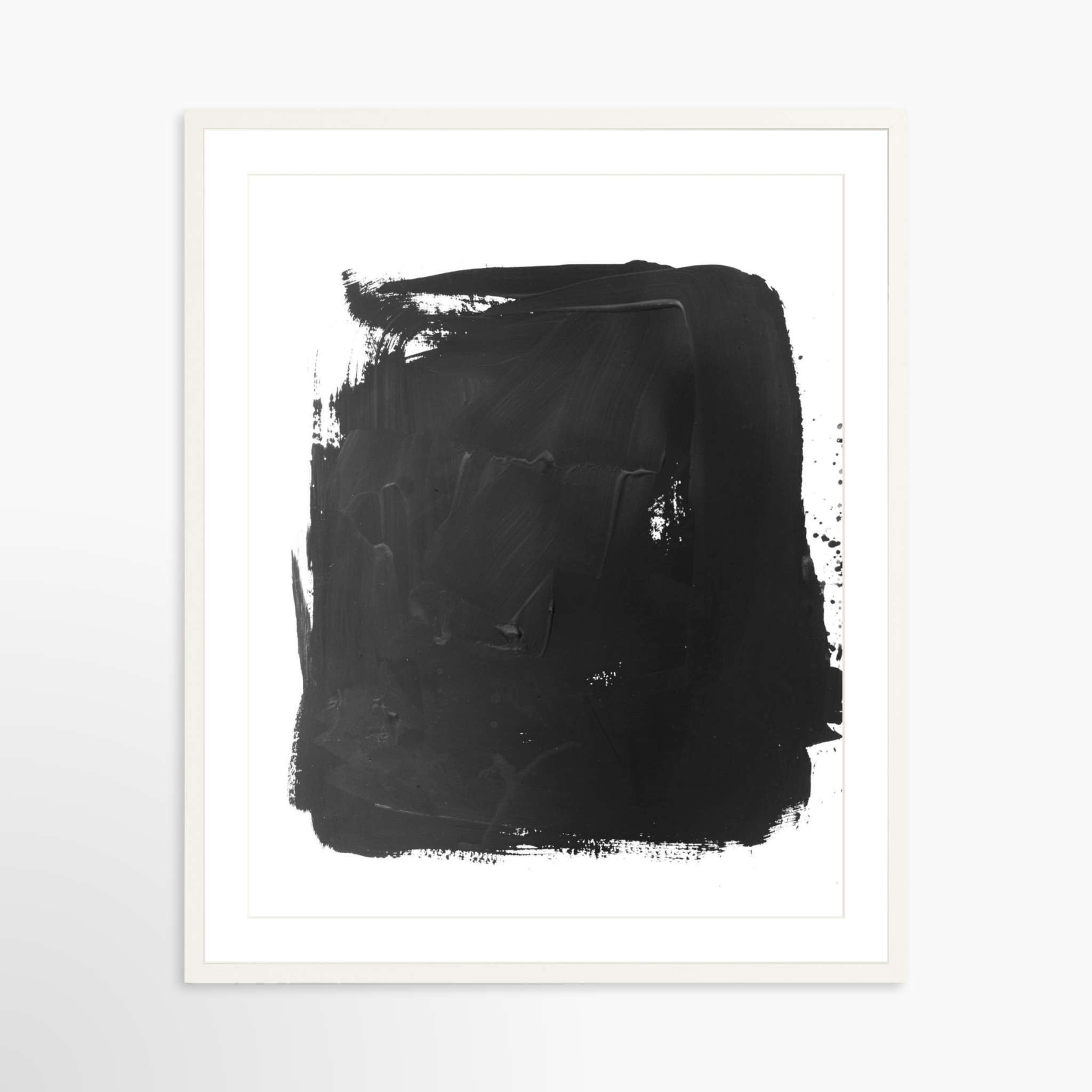24x30 / White Frame + White Mat