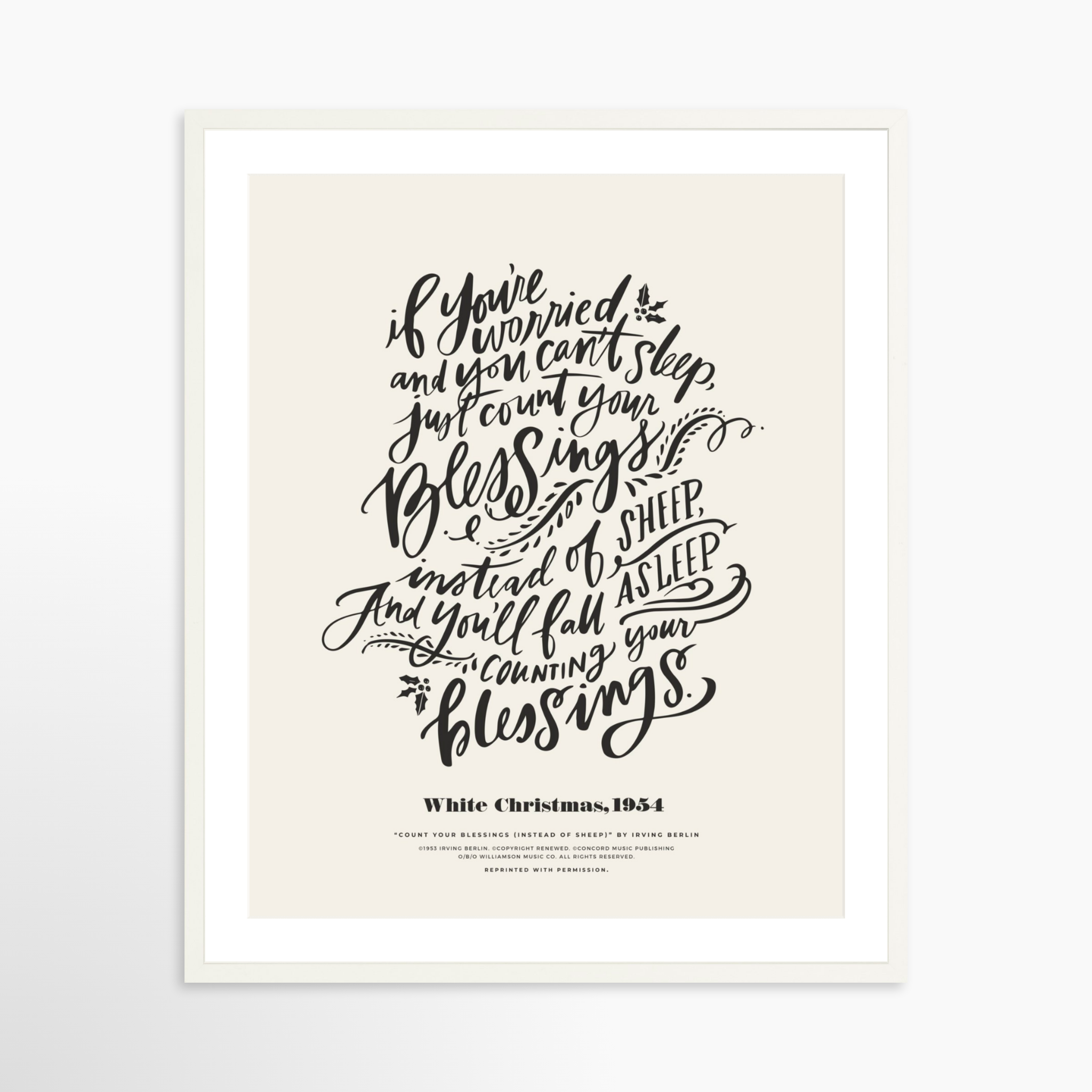 24x30 / White Frame + White Mat