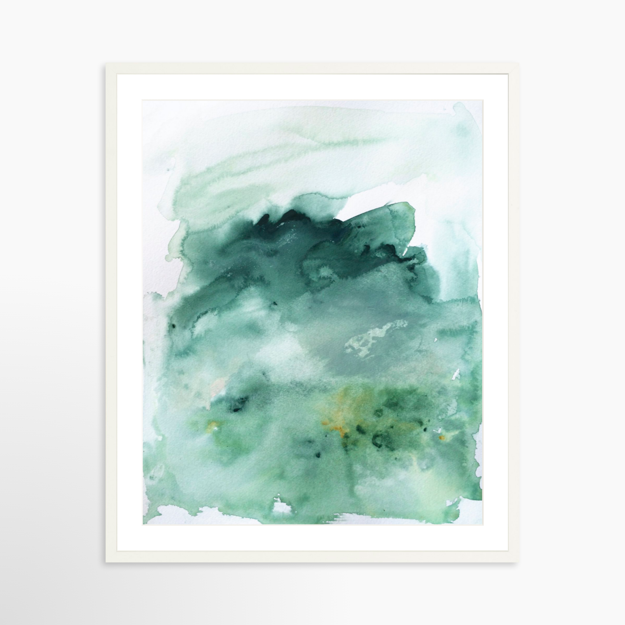 24x30 / White Frame + White Mat