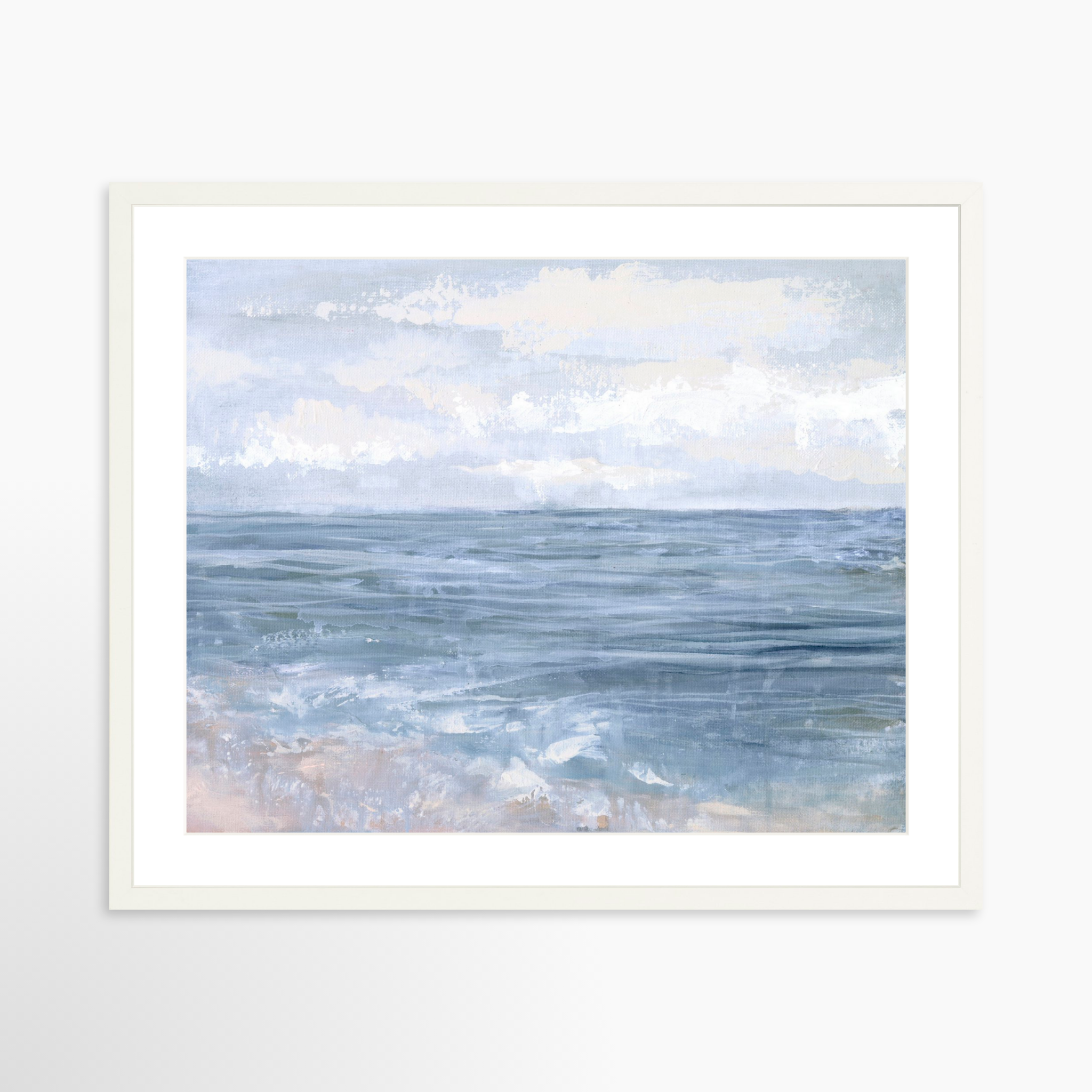 25x20 / White Frame + White Mat