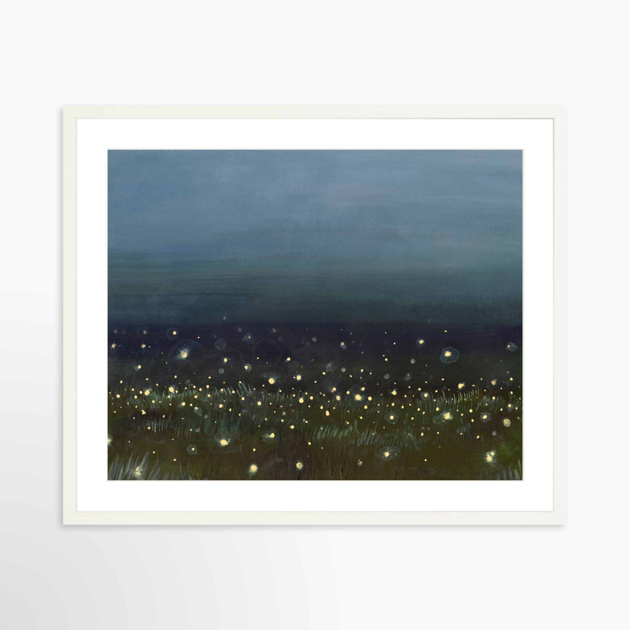 25x20 / White Frame + White Mat