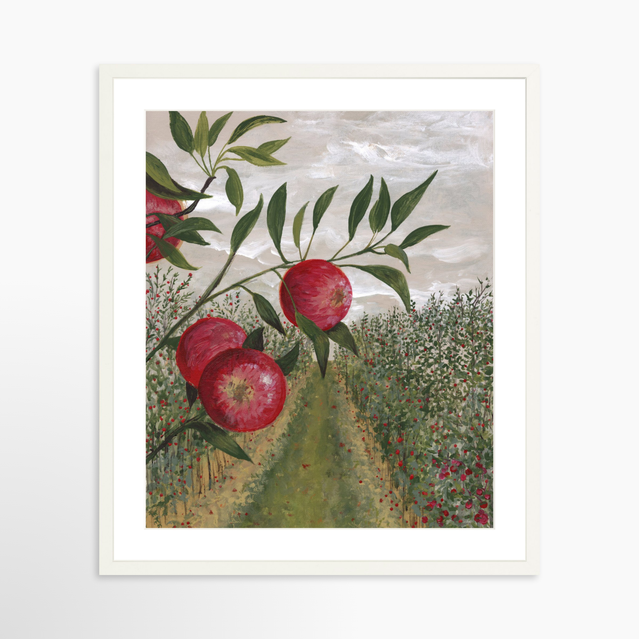 20x24 / White Frame + White Mat