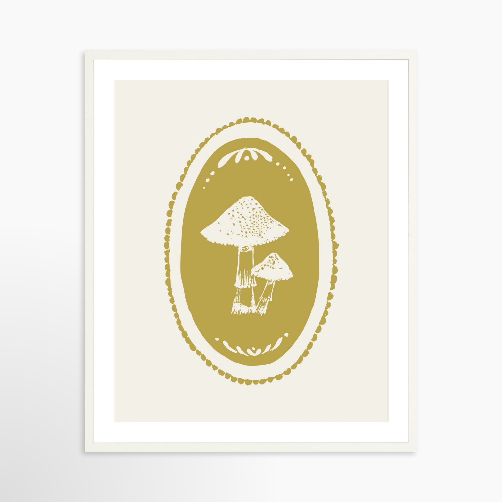 24x30 / White Frame + White Mat