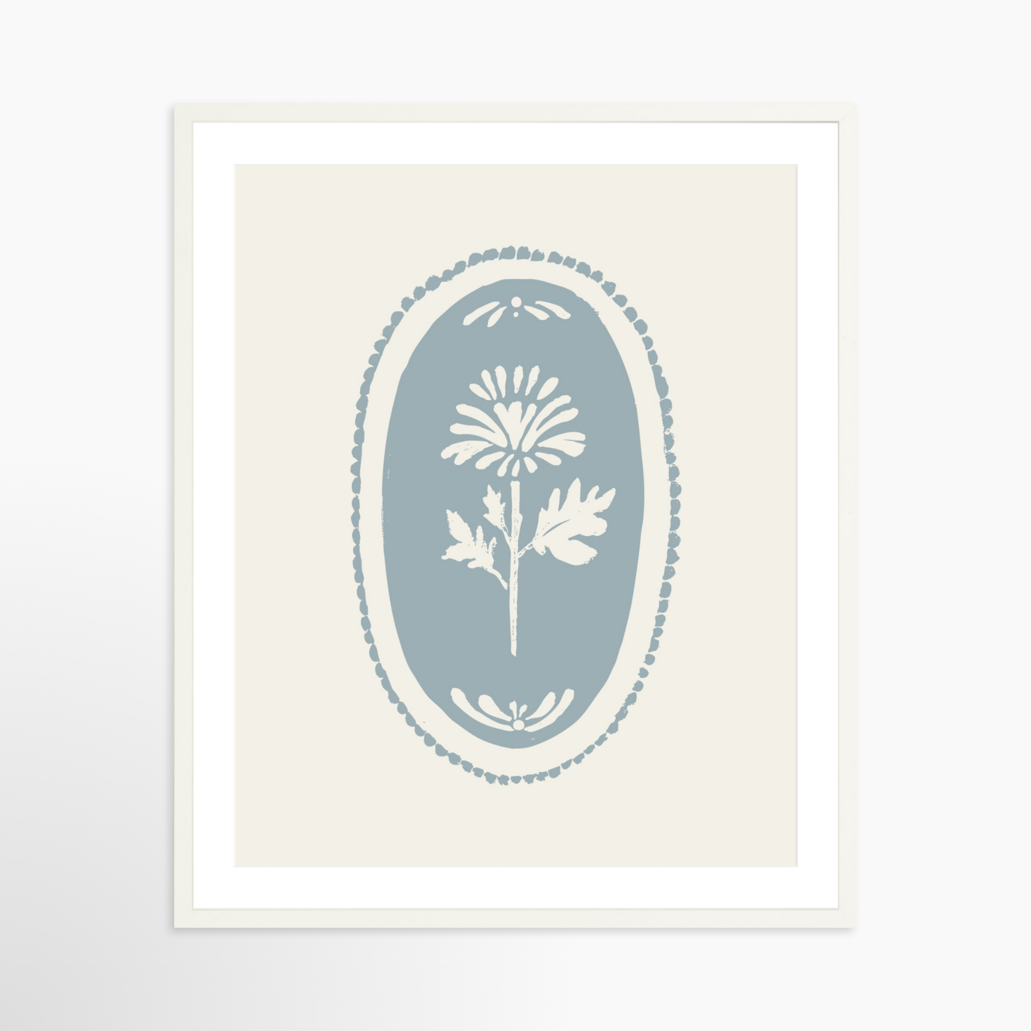 24x30 / White Frame + White Mat