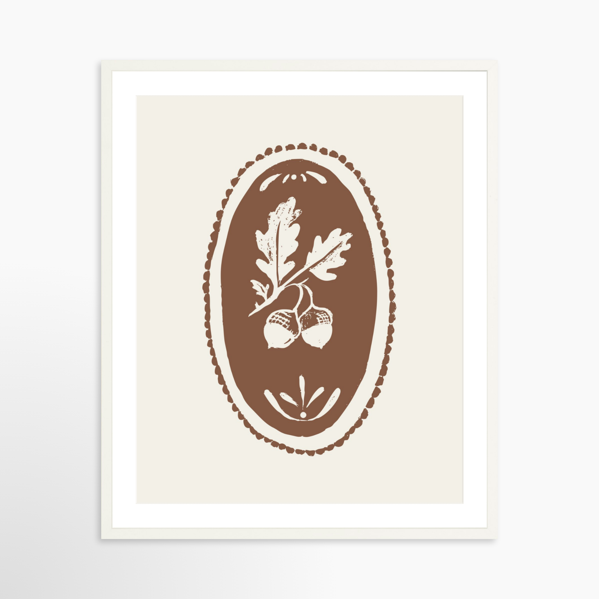 24x30 / White Frame + White Mat