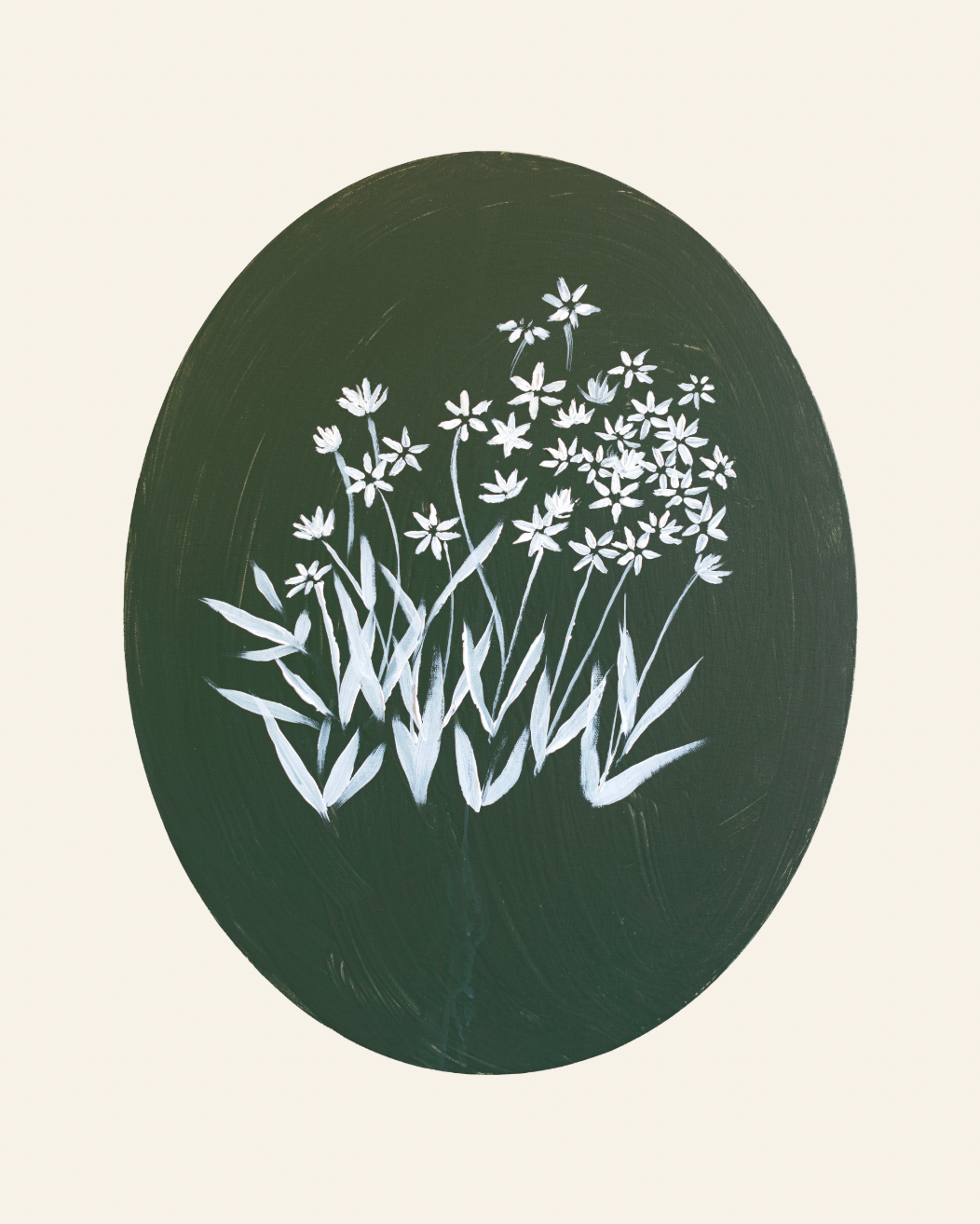 Bethlehem Flower Medallion Canvas