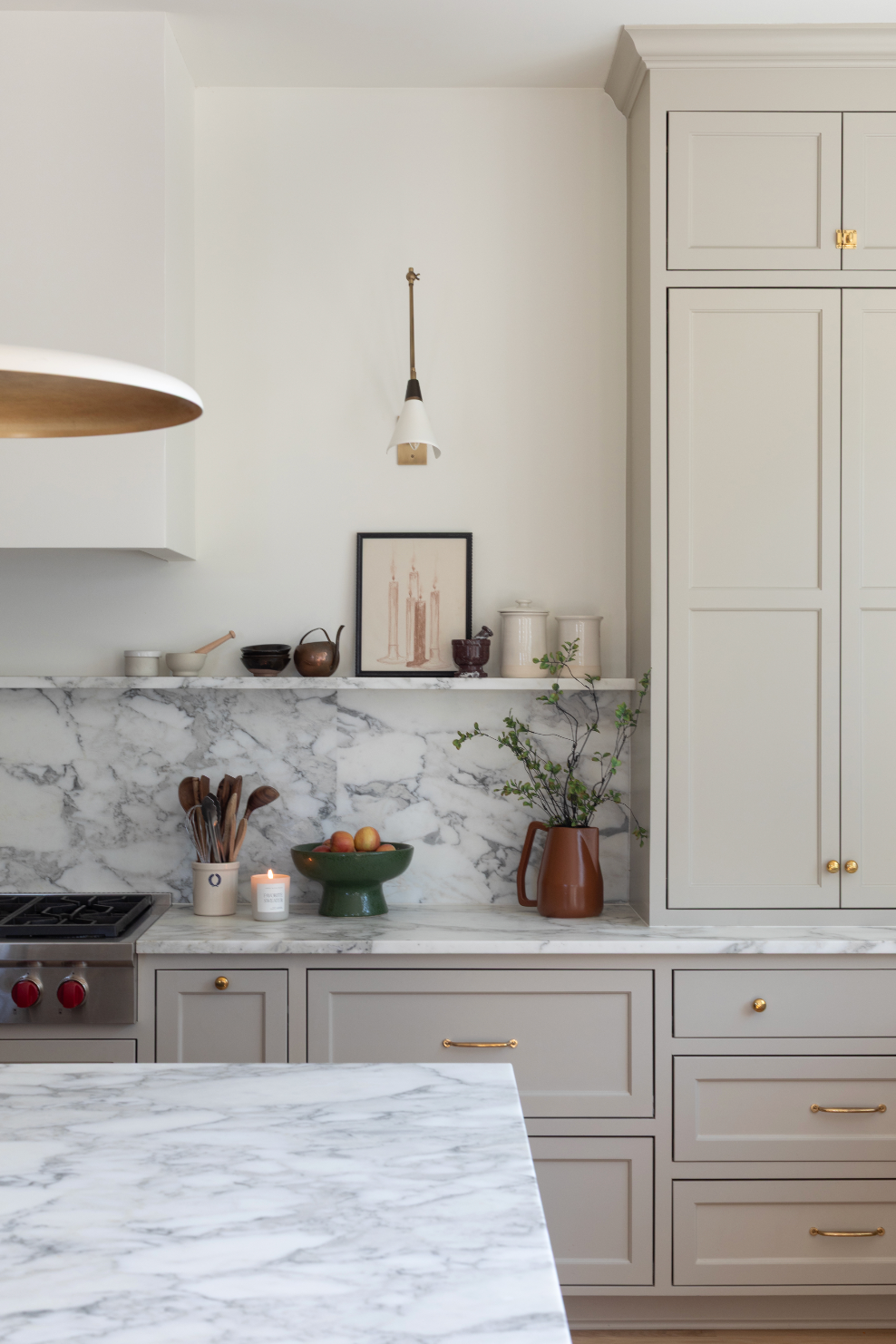 Sepia Candle Sketch Luxe Art Print