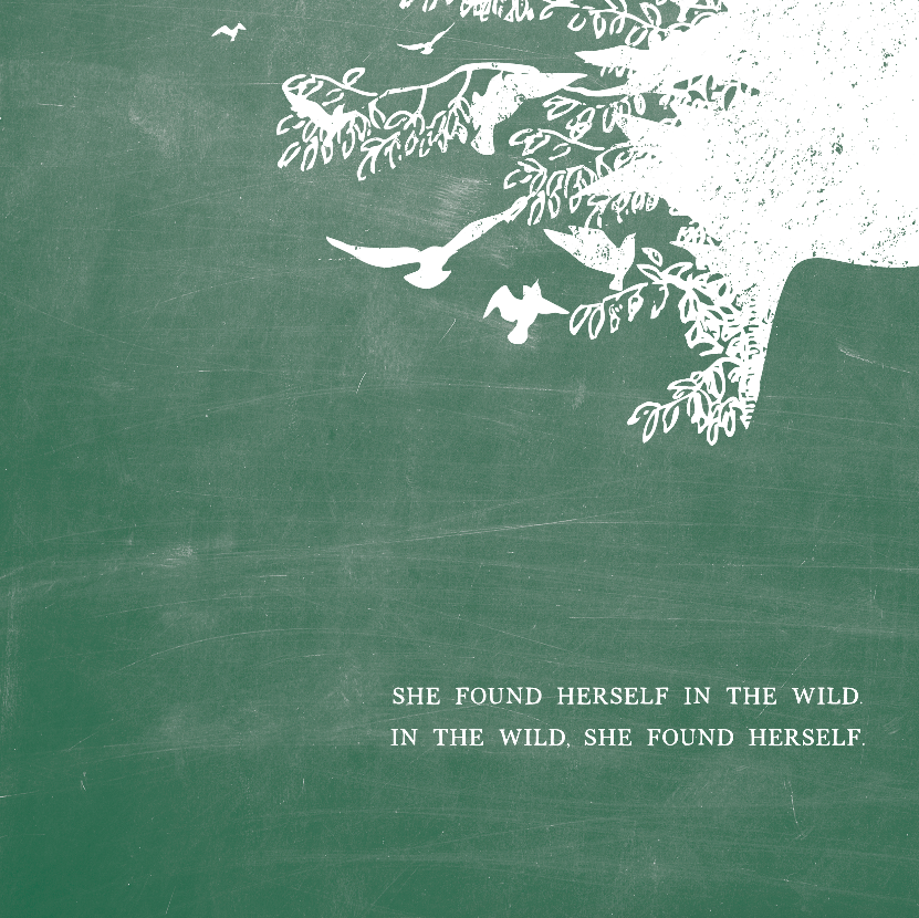 She Found Herself in the Wild (Schoolhouse) Luxe Art Print