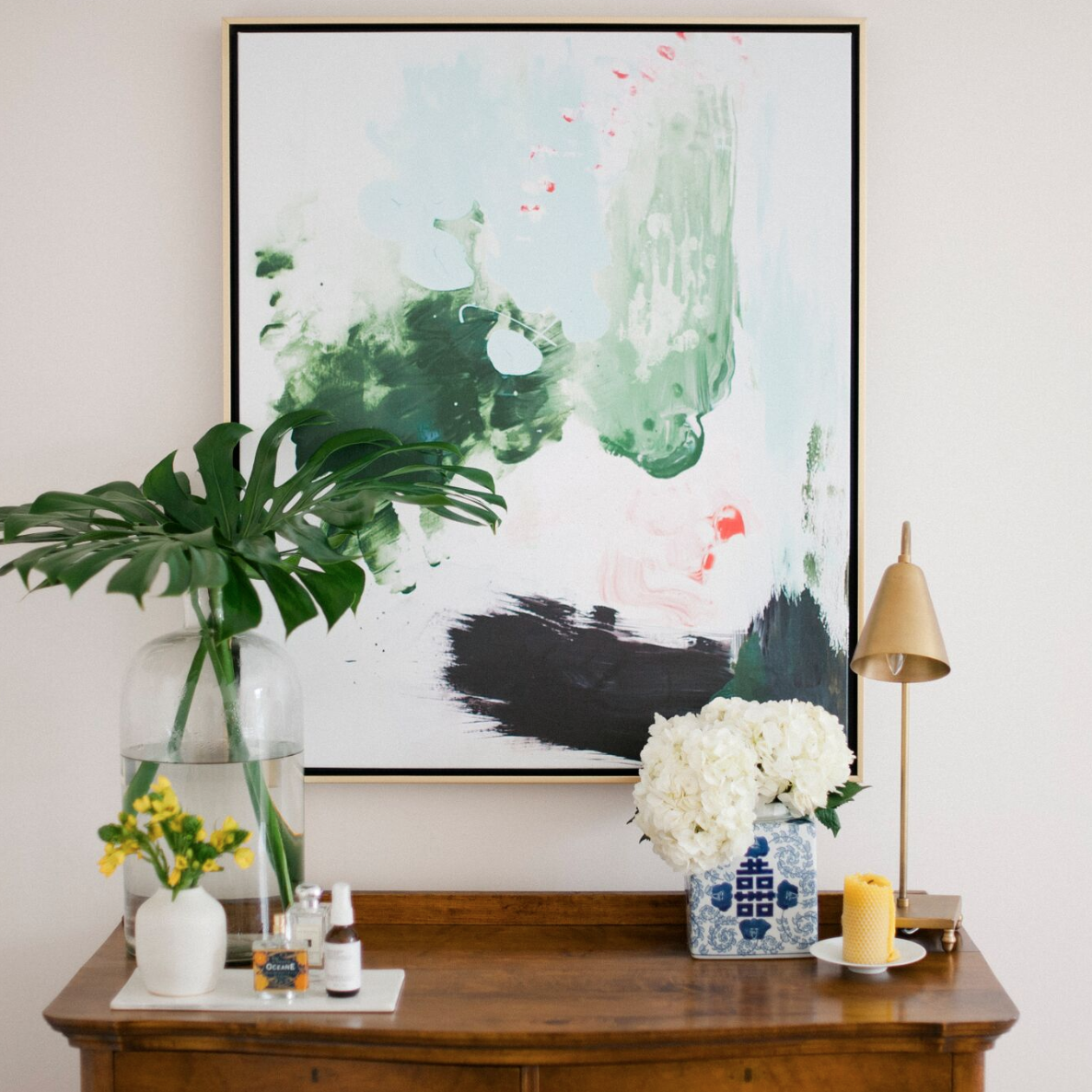 Peppermint Moss Canvas Wall Art