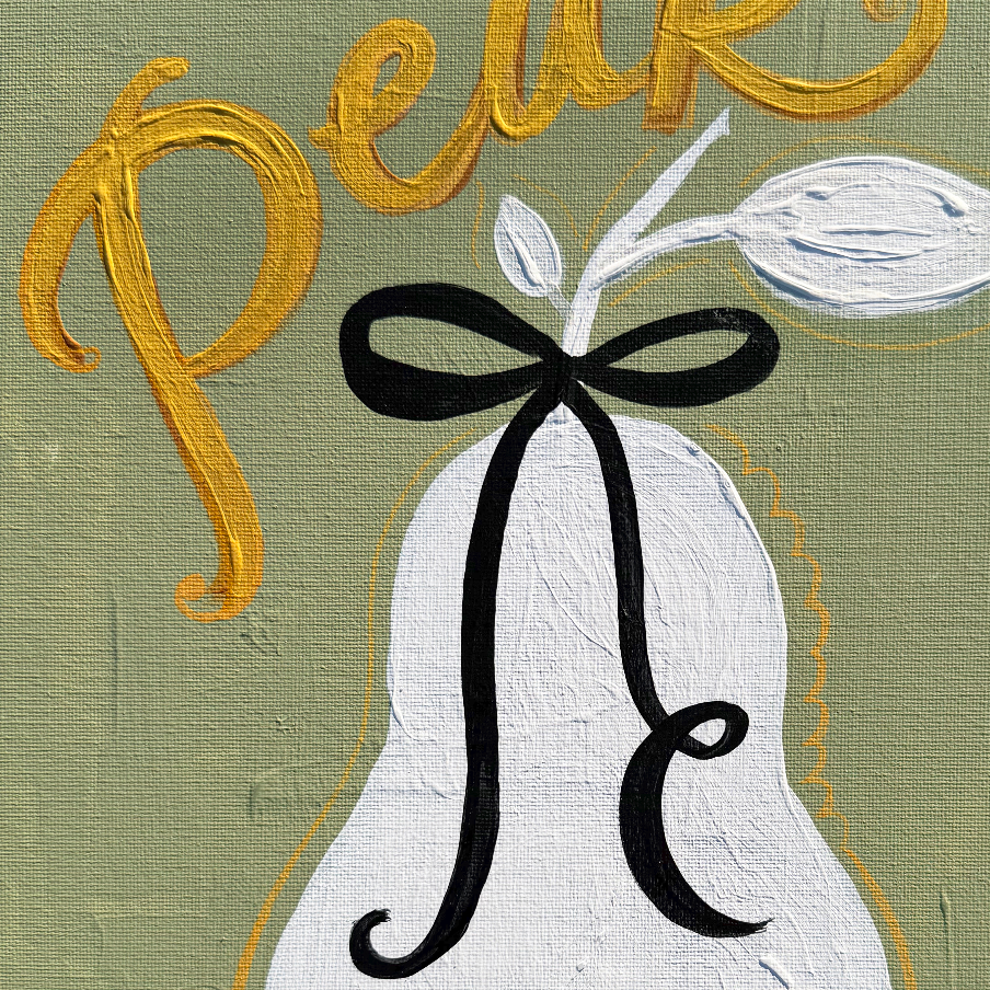 Coquette Pear Luxe Art Print