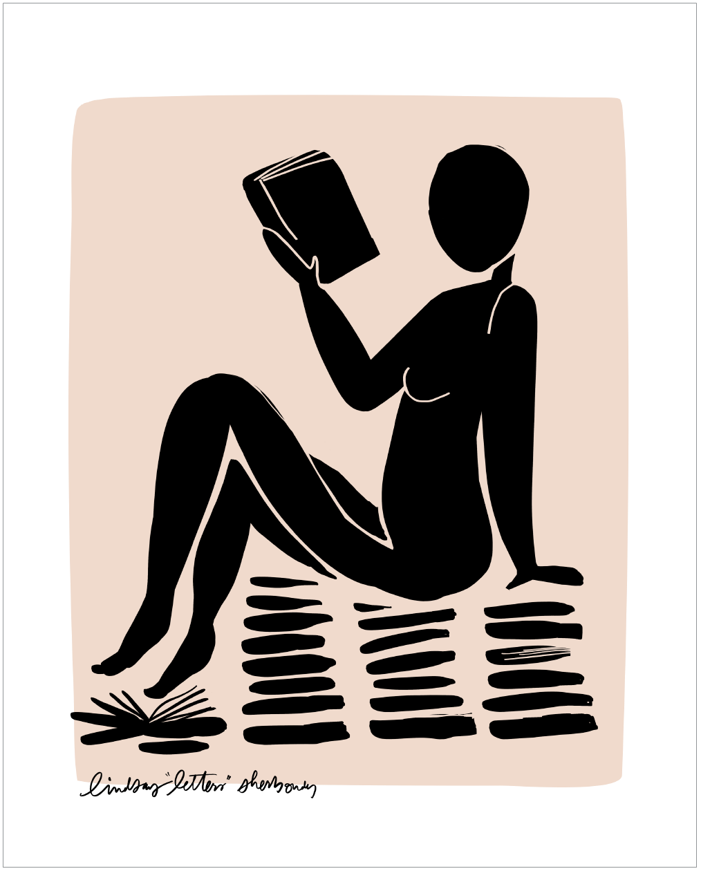 Bookish Nude (Set of Four, 8x10 PDF Downloads)