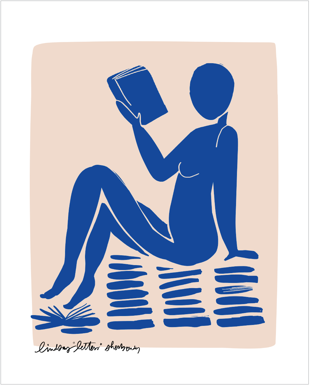 Bookish Nude (Set of Four, 8x10 PDF Downloads)
