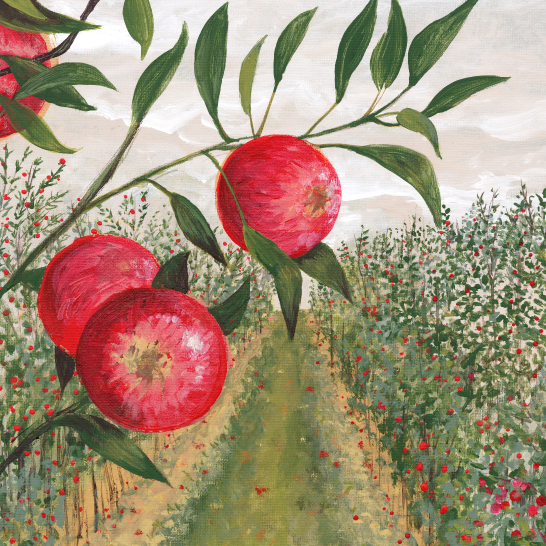Apple Orchard Luxe Art Print