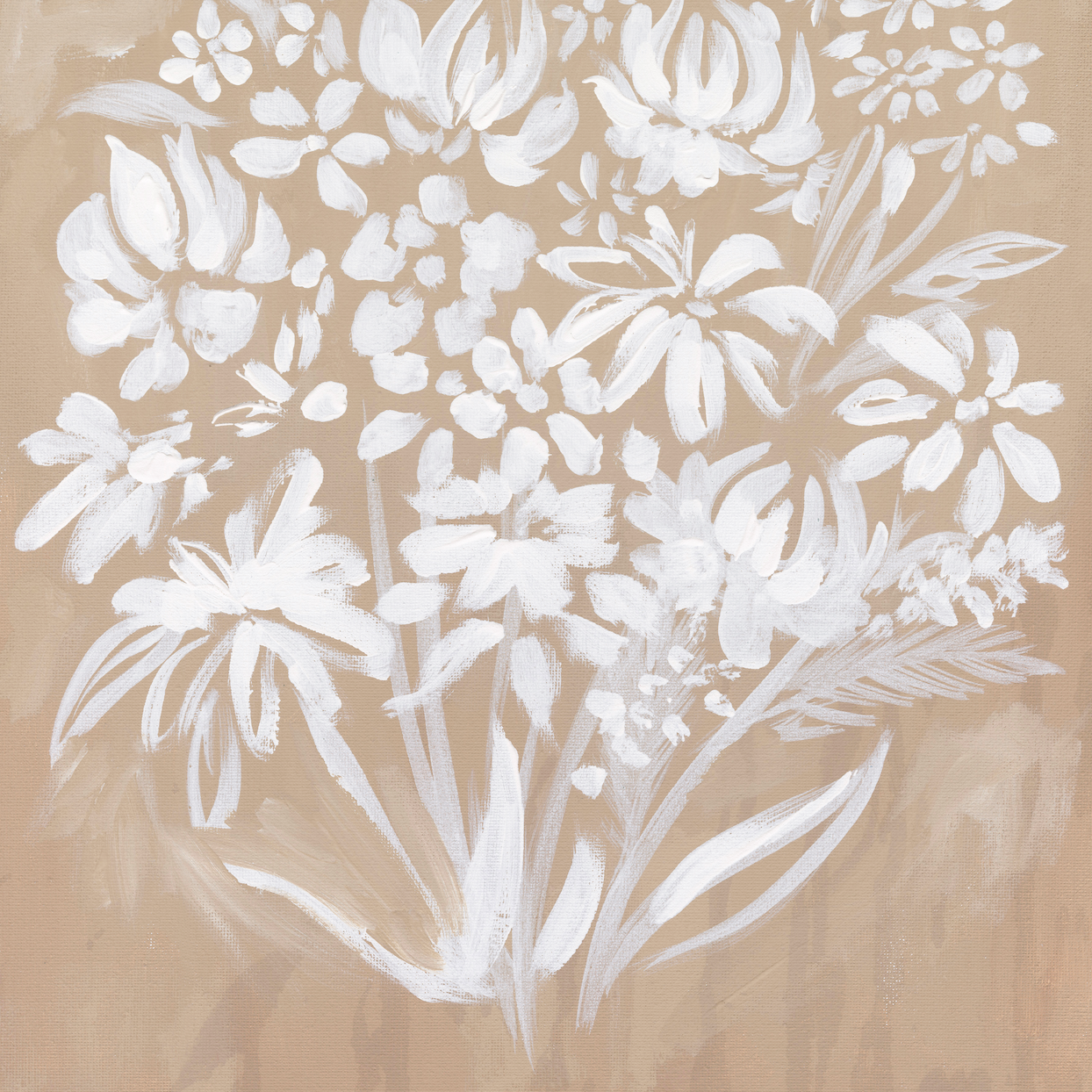 Wabi Sabi Wildflowers Canvas Wall Art