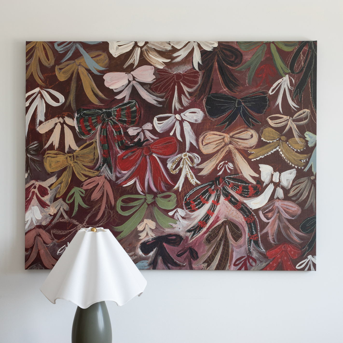 More Ribbons & Bows Textured Canvas Wall Art