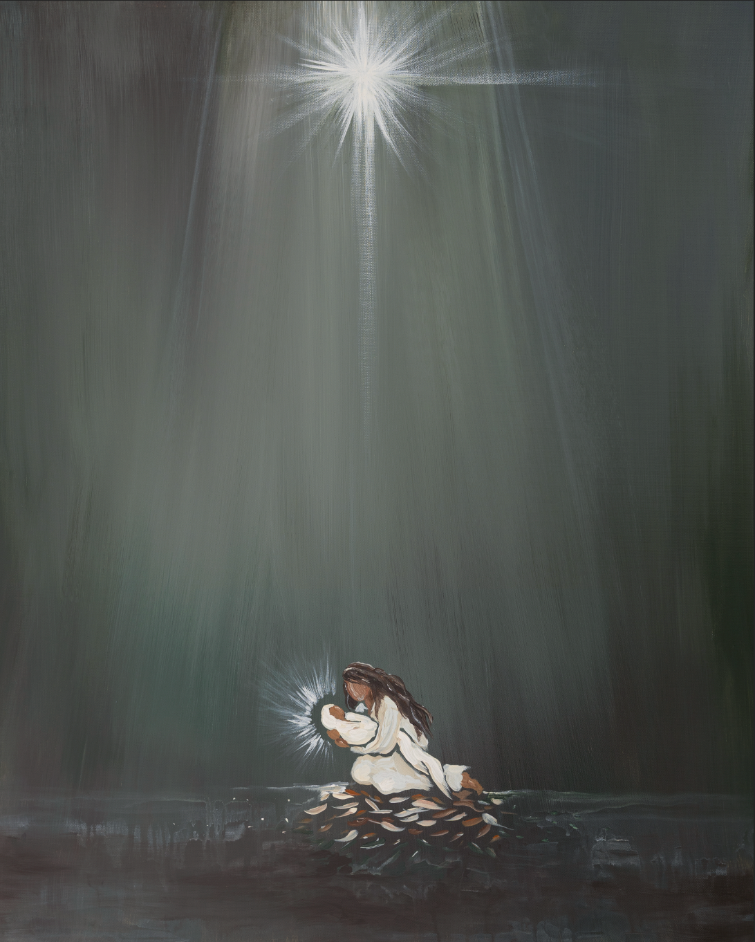 Love Came Down Nativity (8x10 Luxe Art Print)