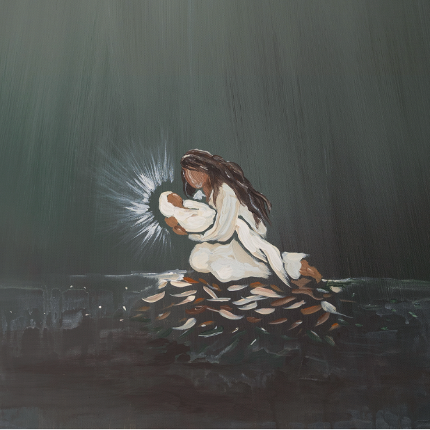 Love Came Down Nativity (8x10 Luxe Art Print)