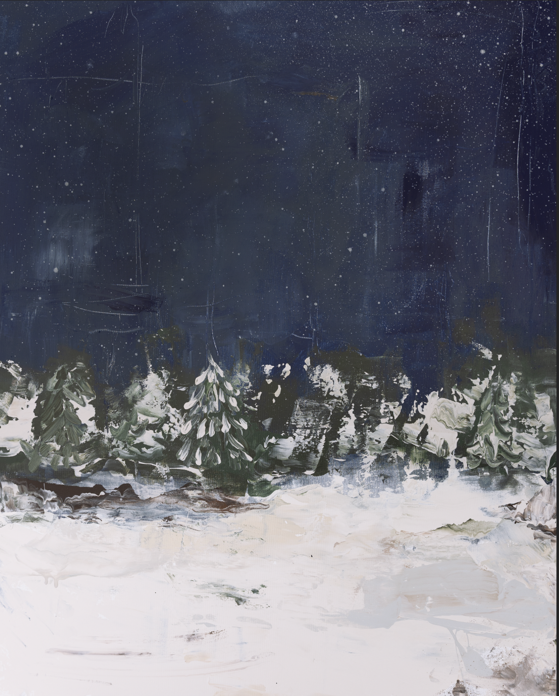 The Earth Stood Still Canvas (Snow)