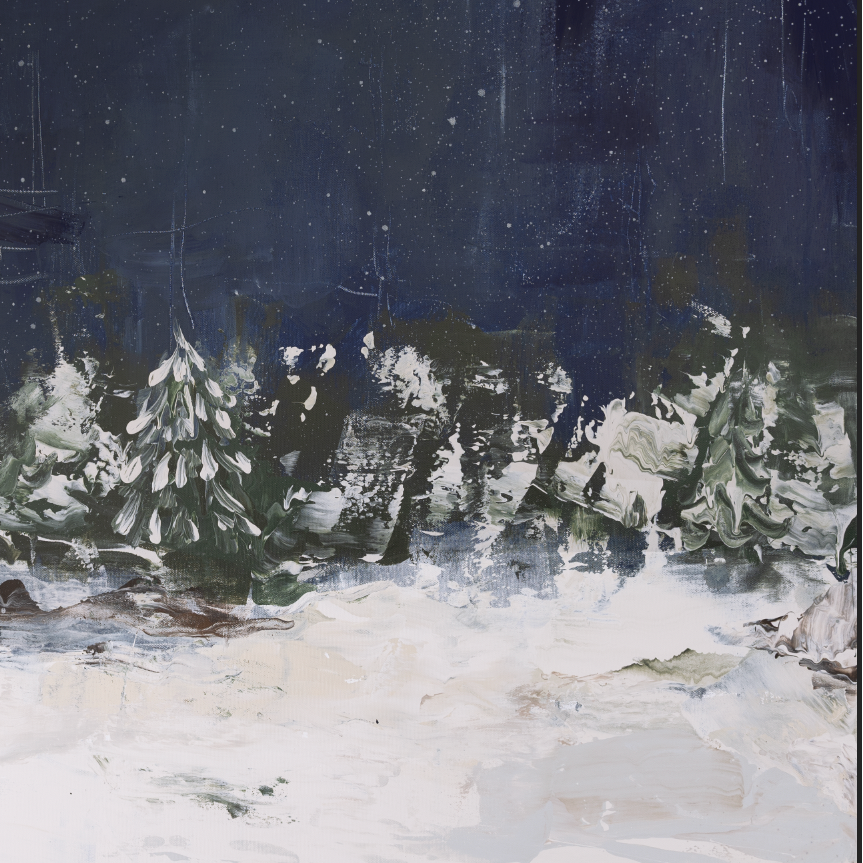 The Earth Stood Still (Snow) Luxe Art Print