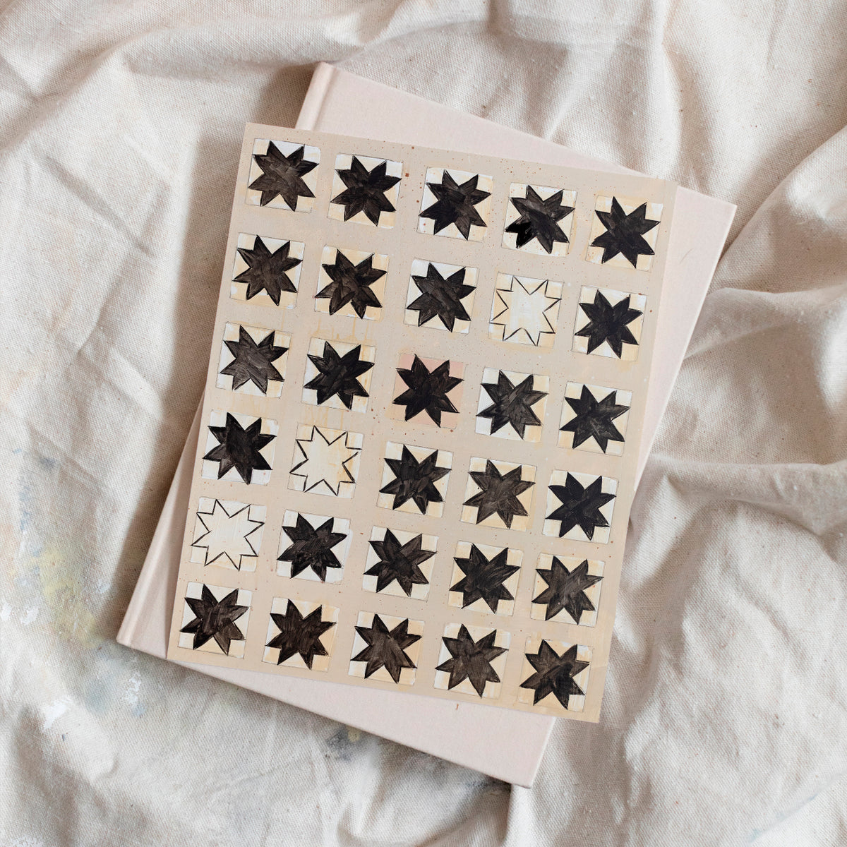 Winter Star Quilt Luxe Art Print. vertical