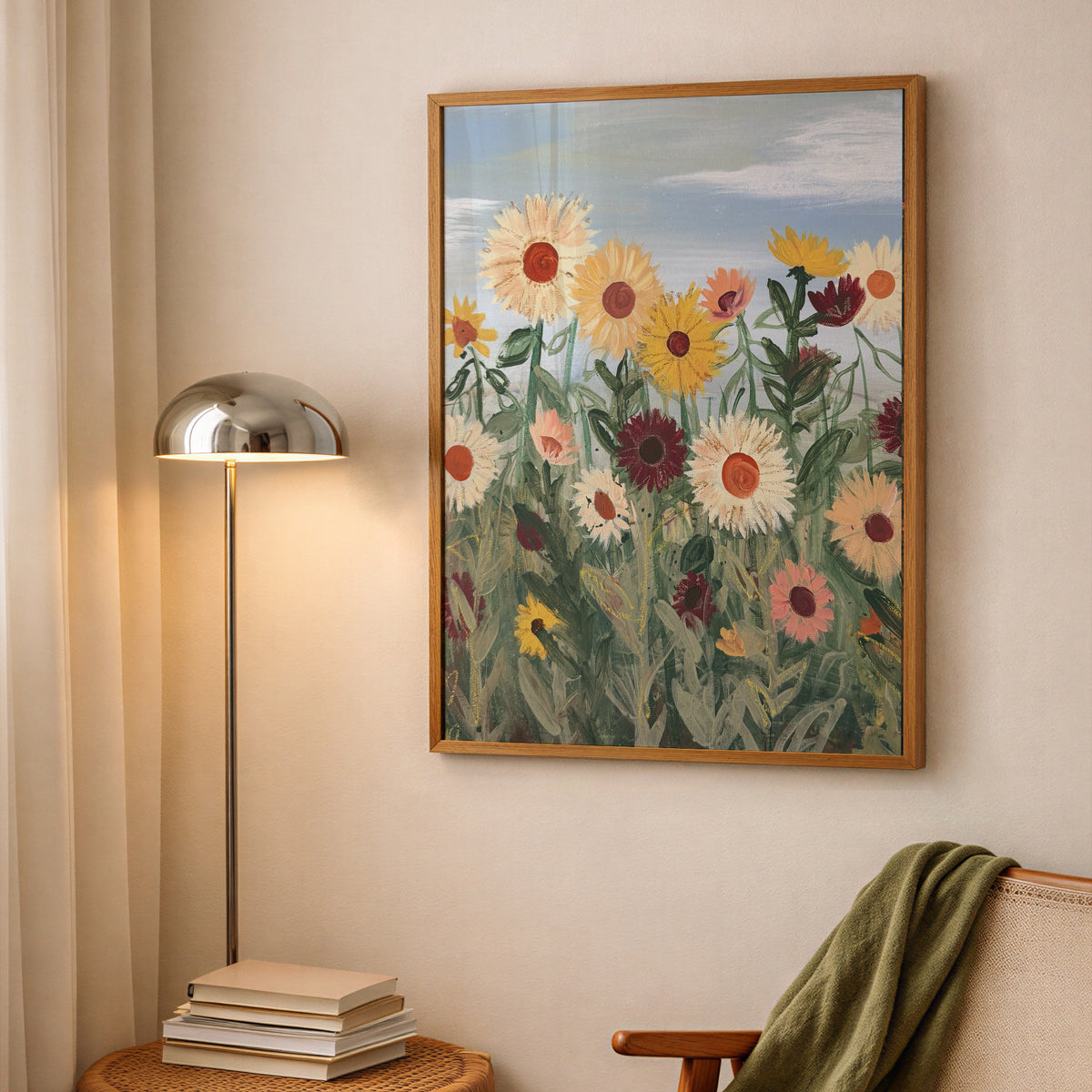 Sunflower Farm Luxe Art Print