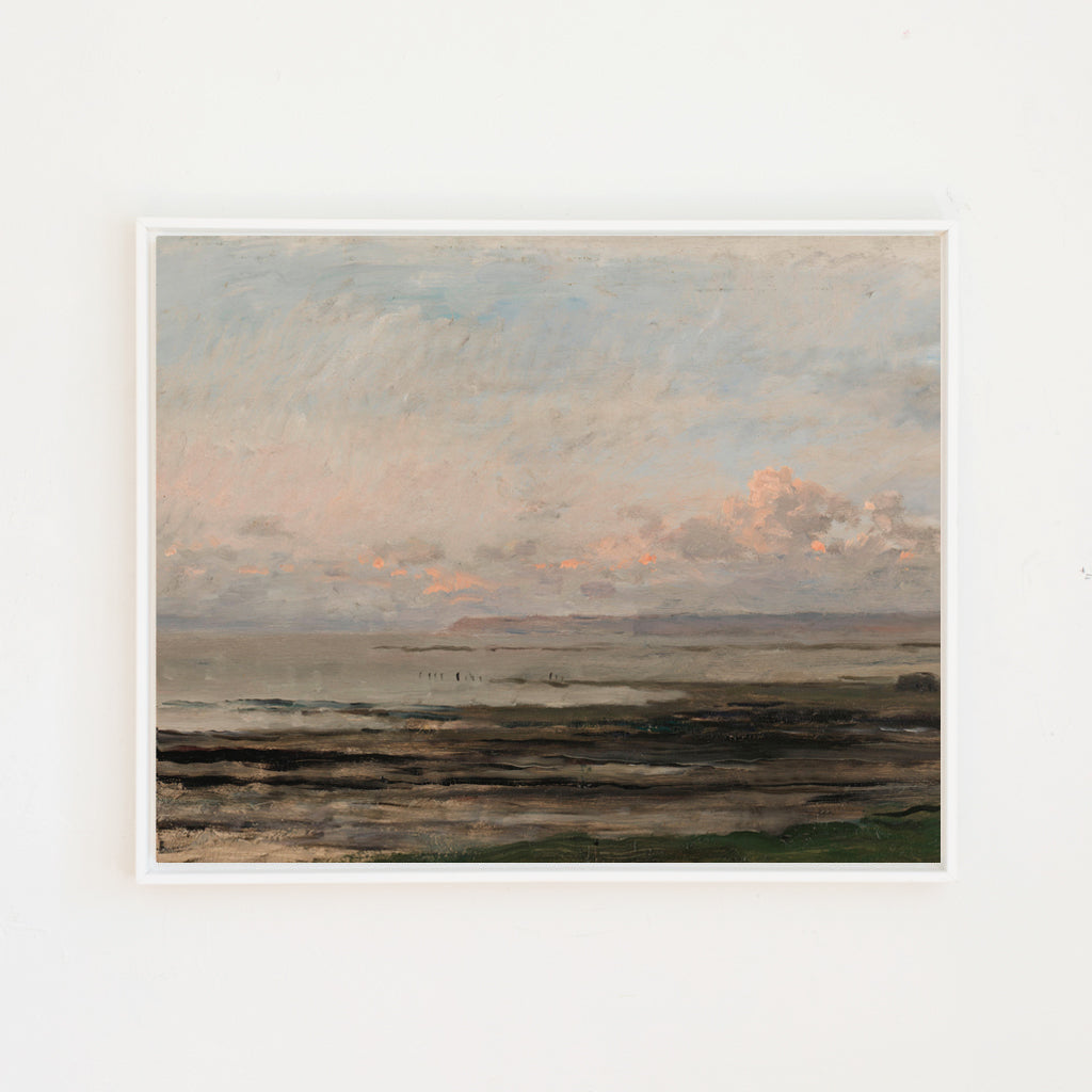 Sunset Sea Canvas Wall Art