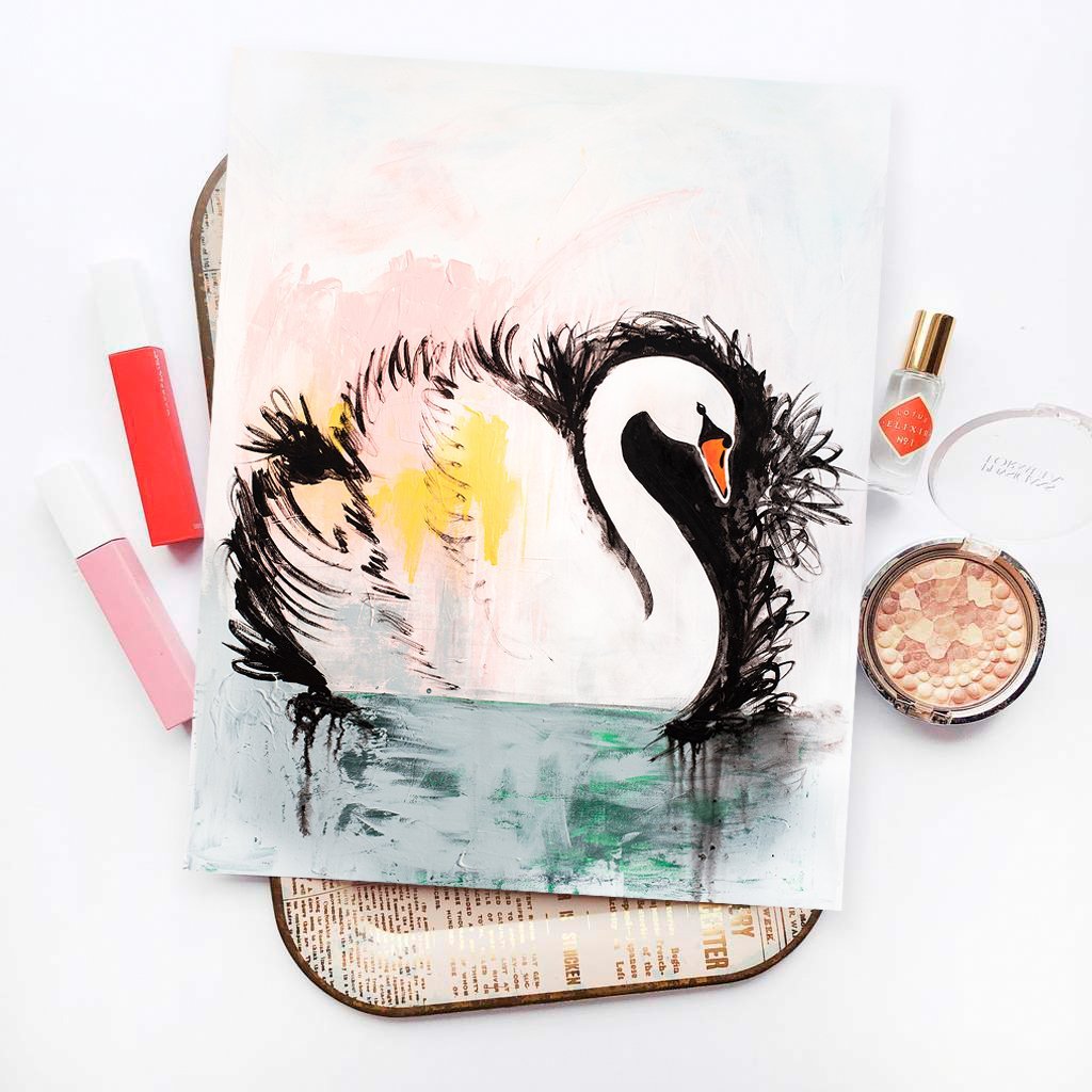Swan Lake Luxe Art Print