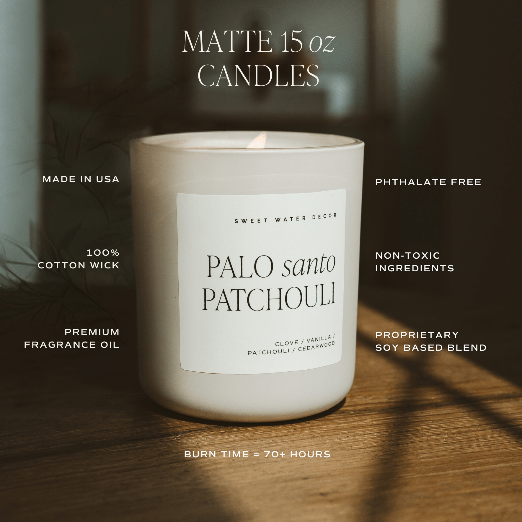 Apple Maple Bourbon Soy Candle (15oz Tan Matte Jar Sunday Brunch scent)