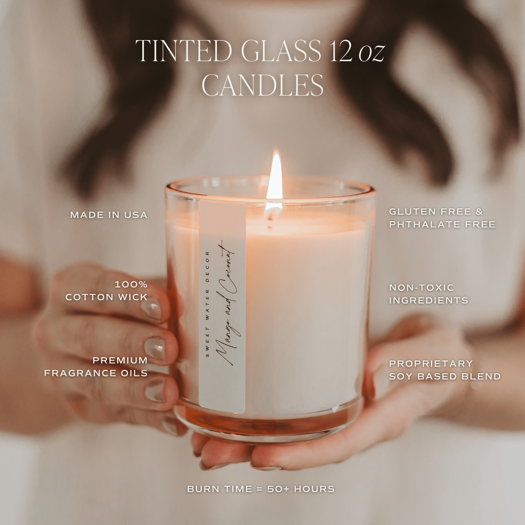 Weekend Soy Candle (12oz Tinted Glass Jar)