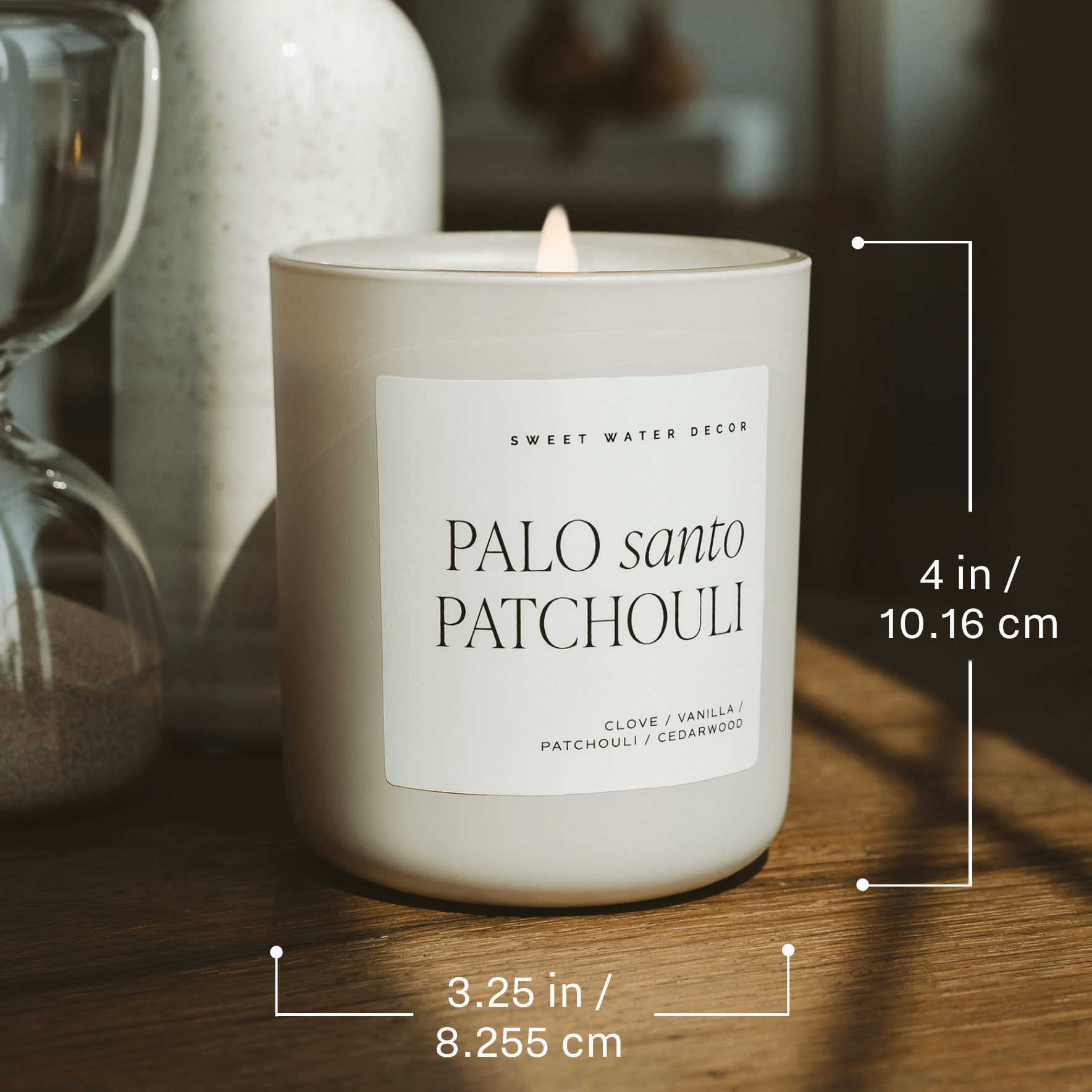 Let It Snow Soy Candle (15oz Tan Matte Jar)