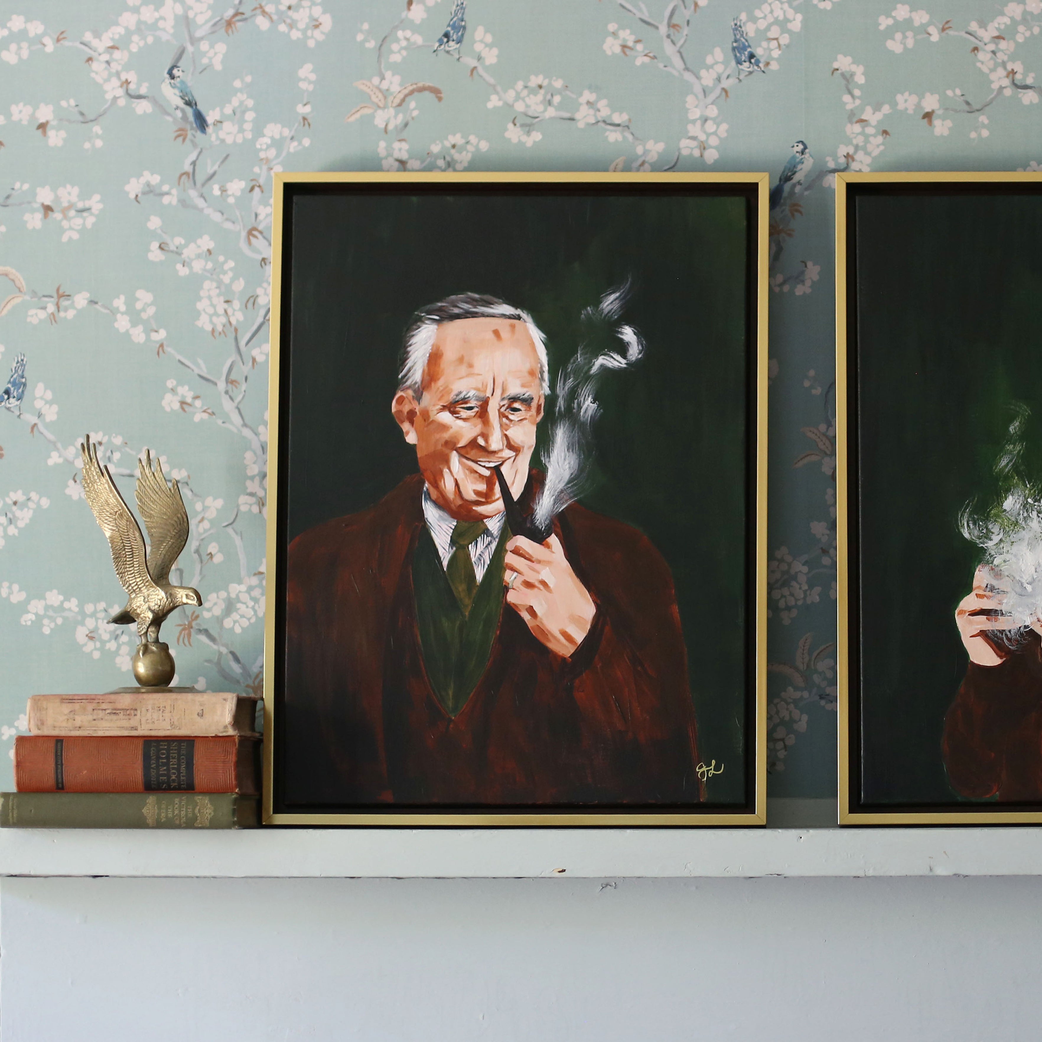 Tolkien and His Pipe | Canvas