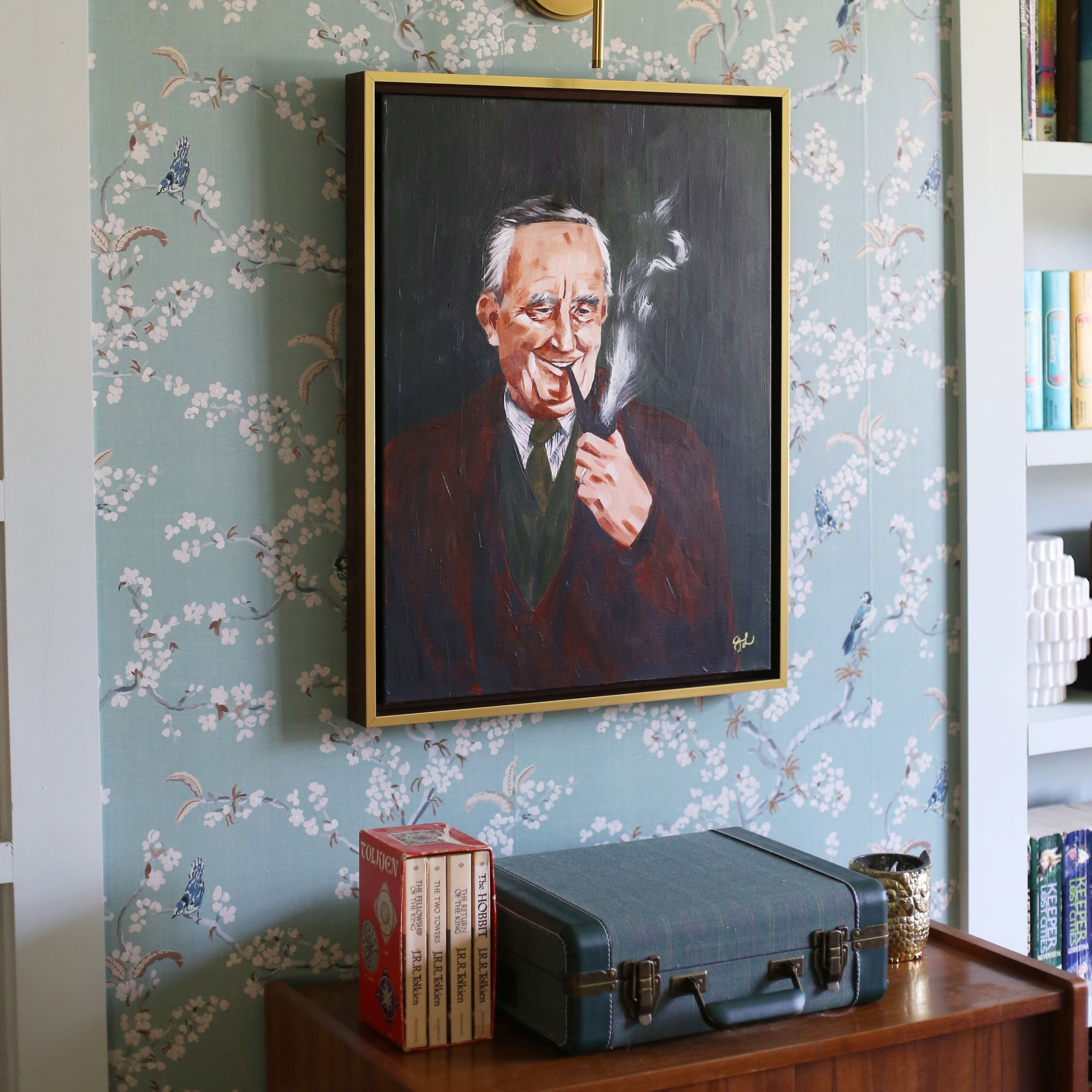 Tolkien and His Pipe | Canvas