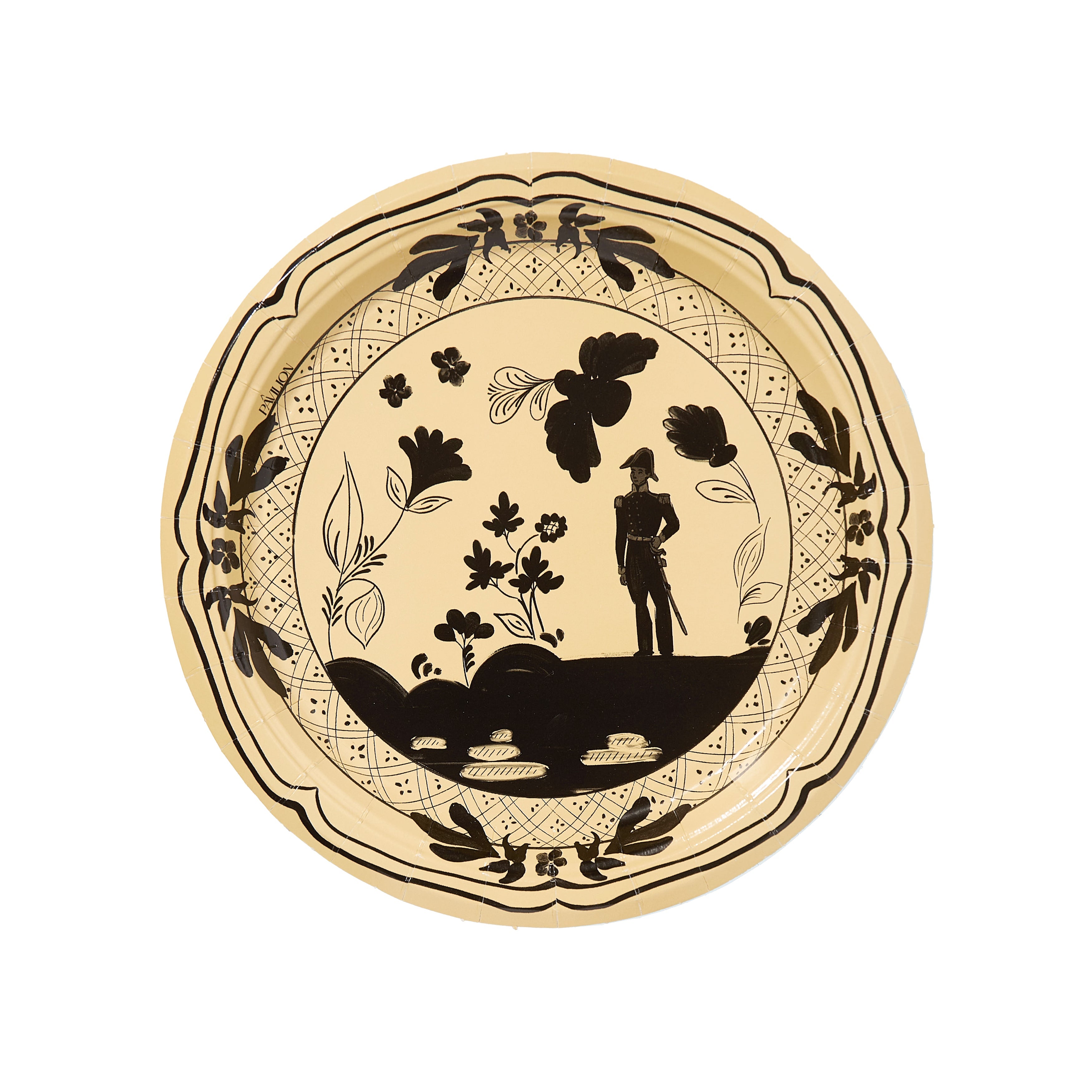 Margretta's Nashville Gentleman Golden Dessert Paper Plates - 8 Pack