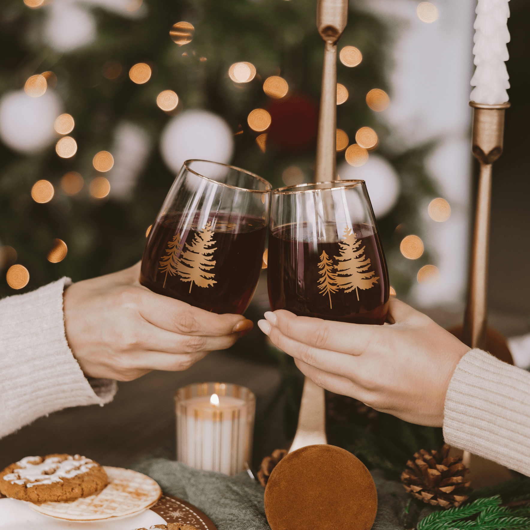 Trees Stemless Wine Glass (Boxed Set of 2)