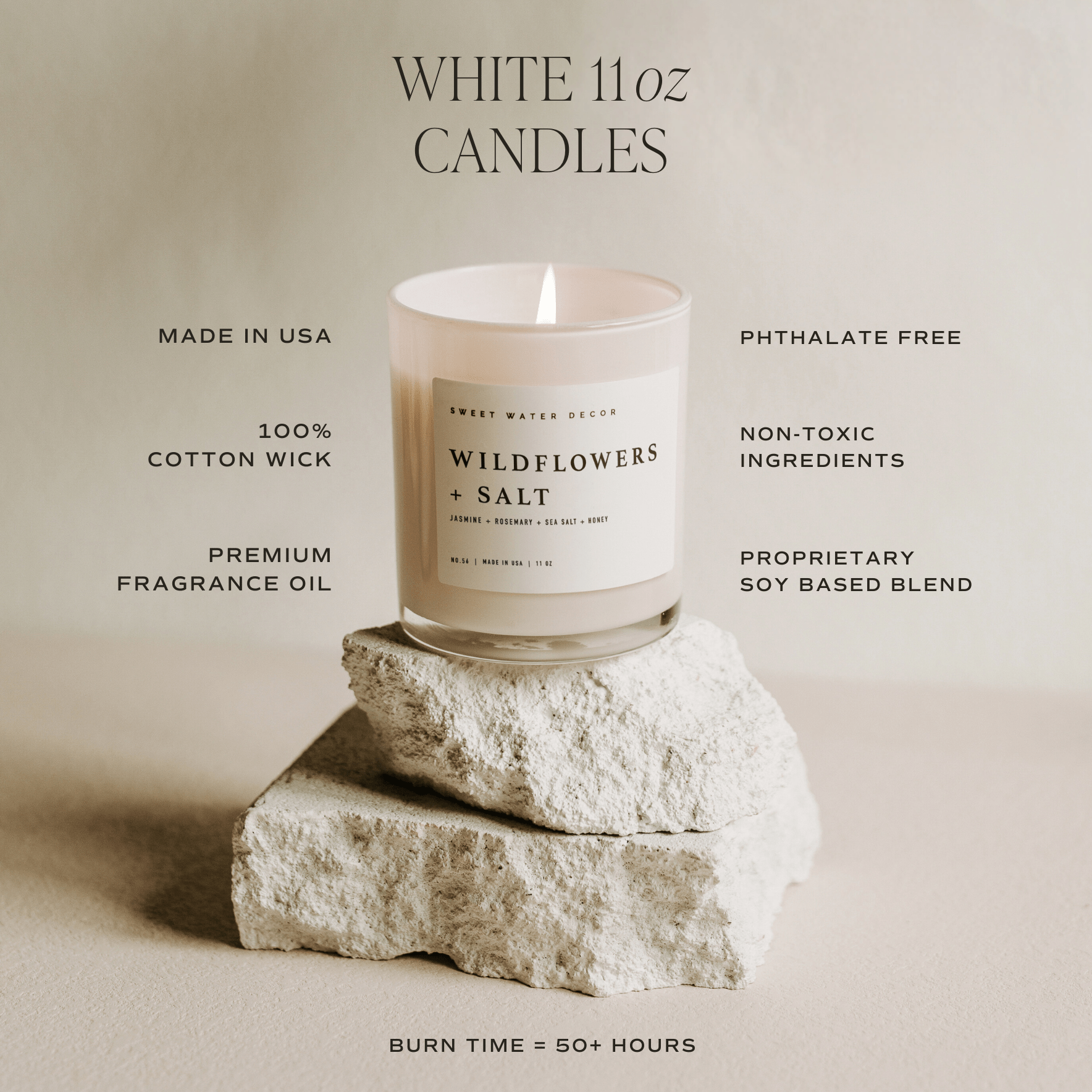 Island Air Soy Candle (11oz White Jar)