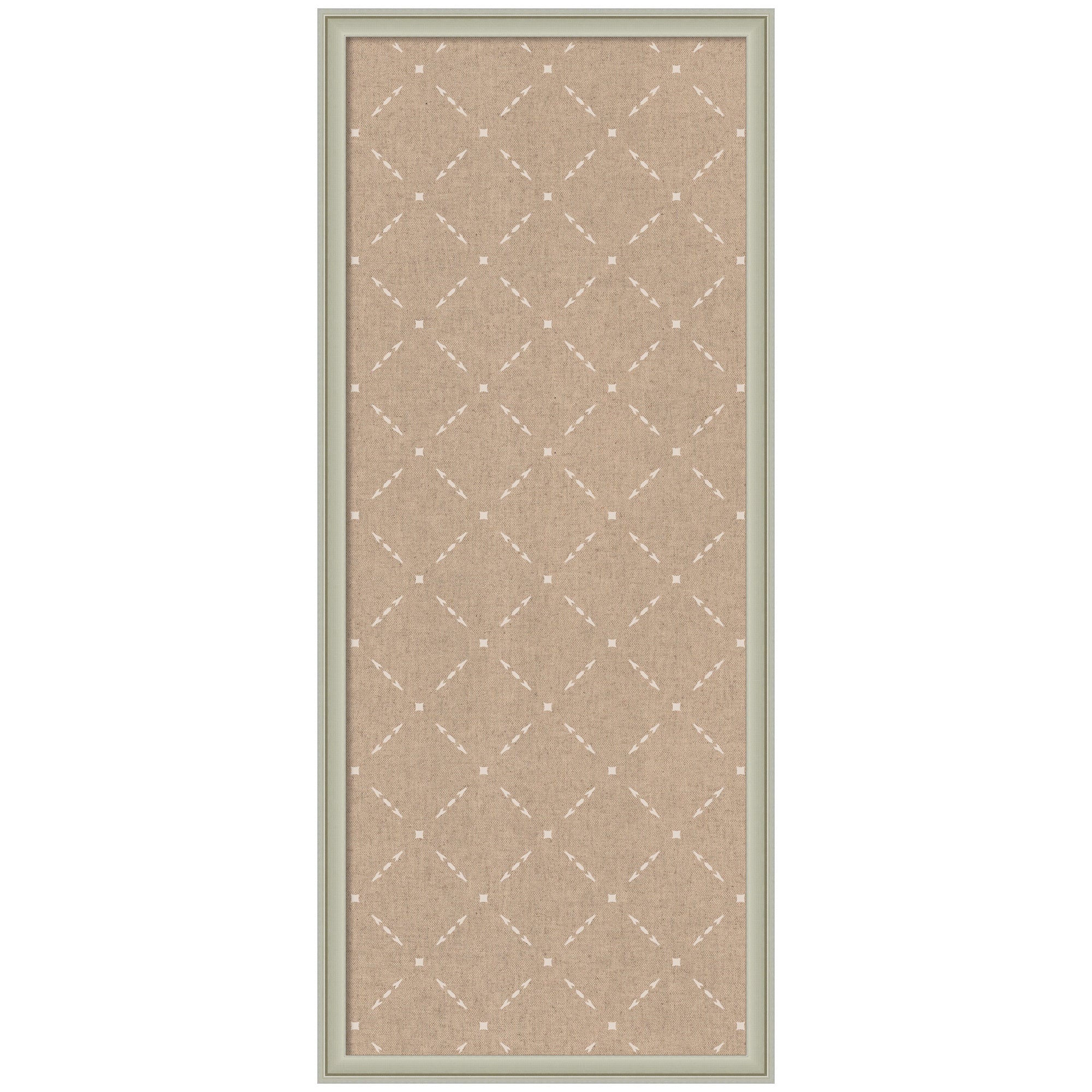 Pinboard Beige Lattice Pattern