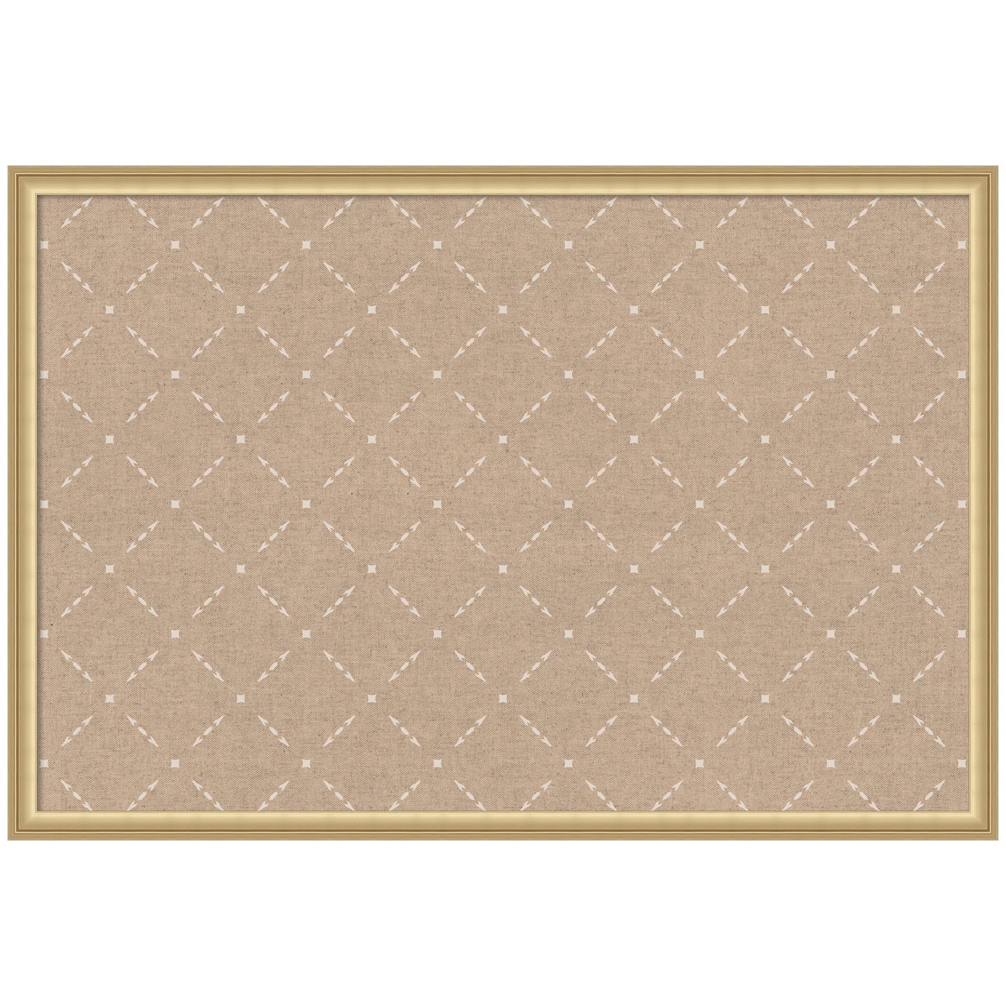 Pinboard Beige Lattice Pattern