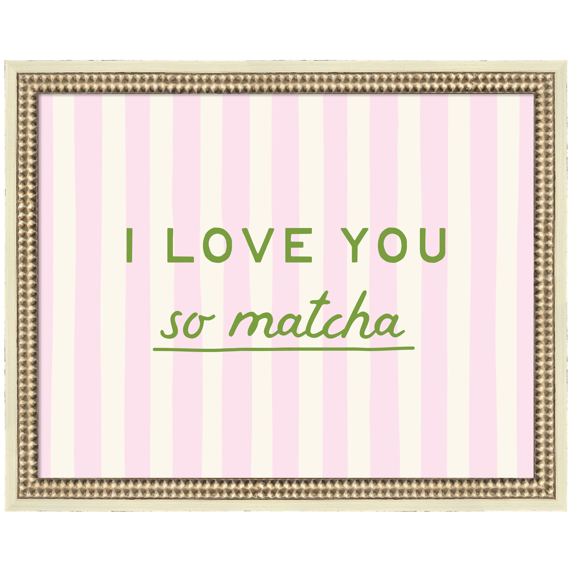 I Love You So Matcha Framed Wall Art